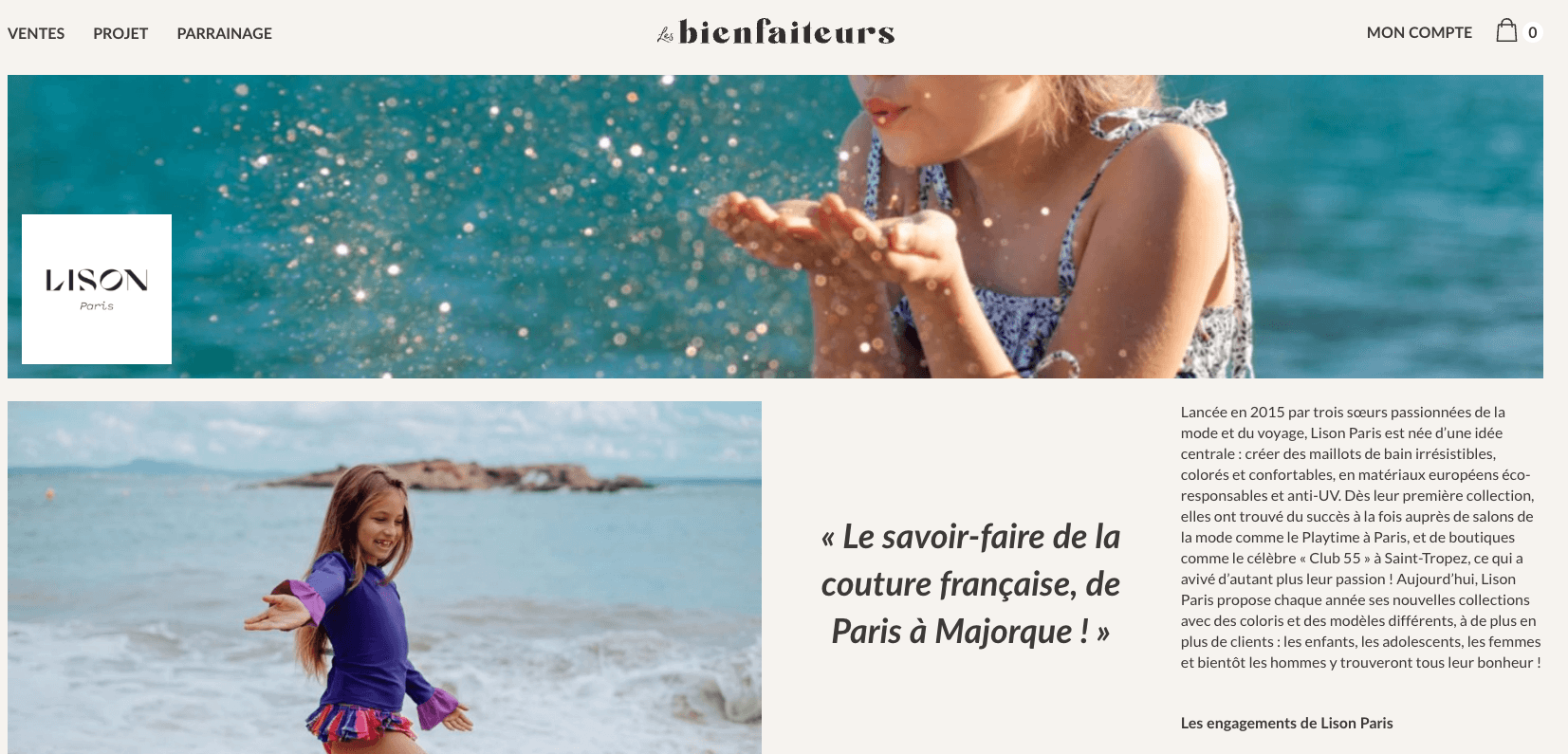 Young girl in UV-protective swimwear playing by the sea, beach background, summer vacation