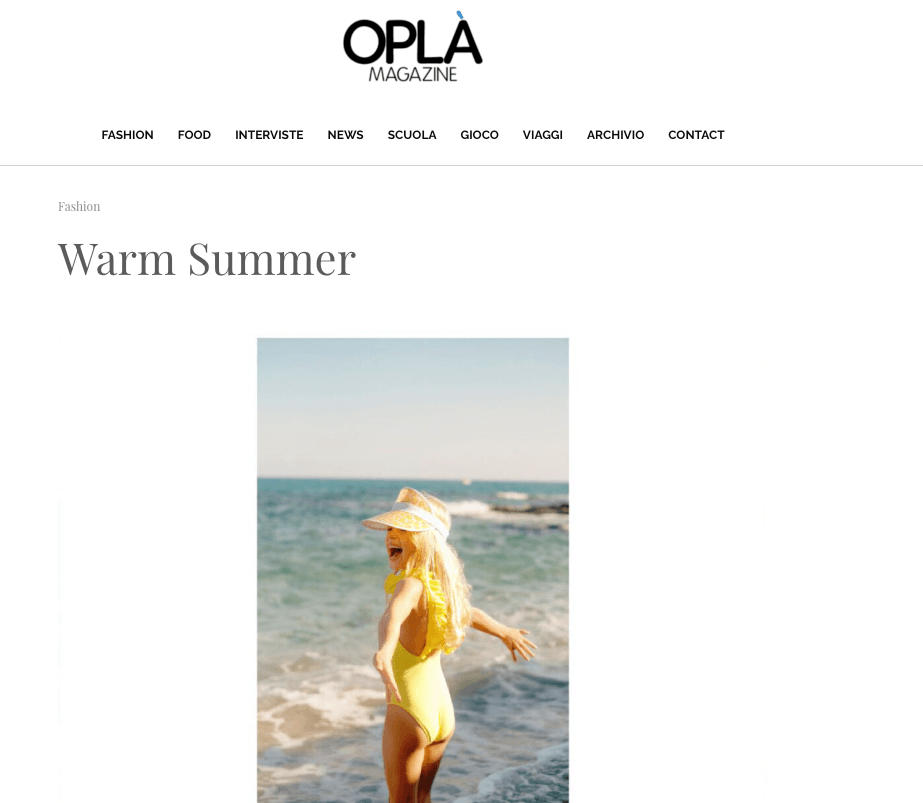 Publication oplamagazine - Lison Paris