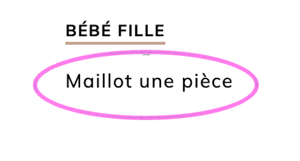 Maillot une pièce bébé fille