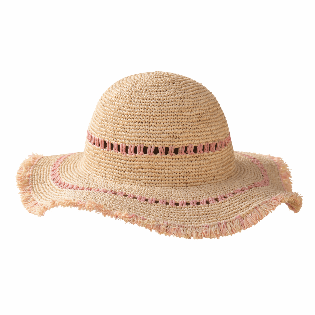 Girls' beach hat, raffia | INDIA HAT