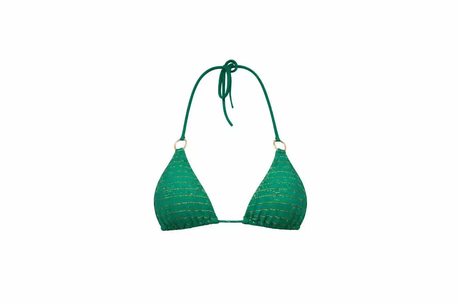 Bikini Top, Gold & Emerald | COPACABANA