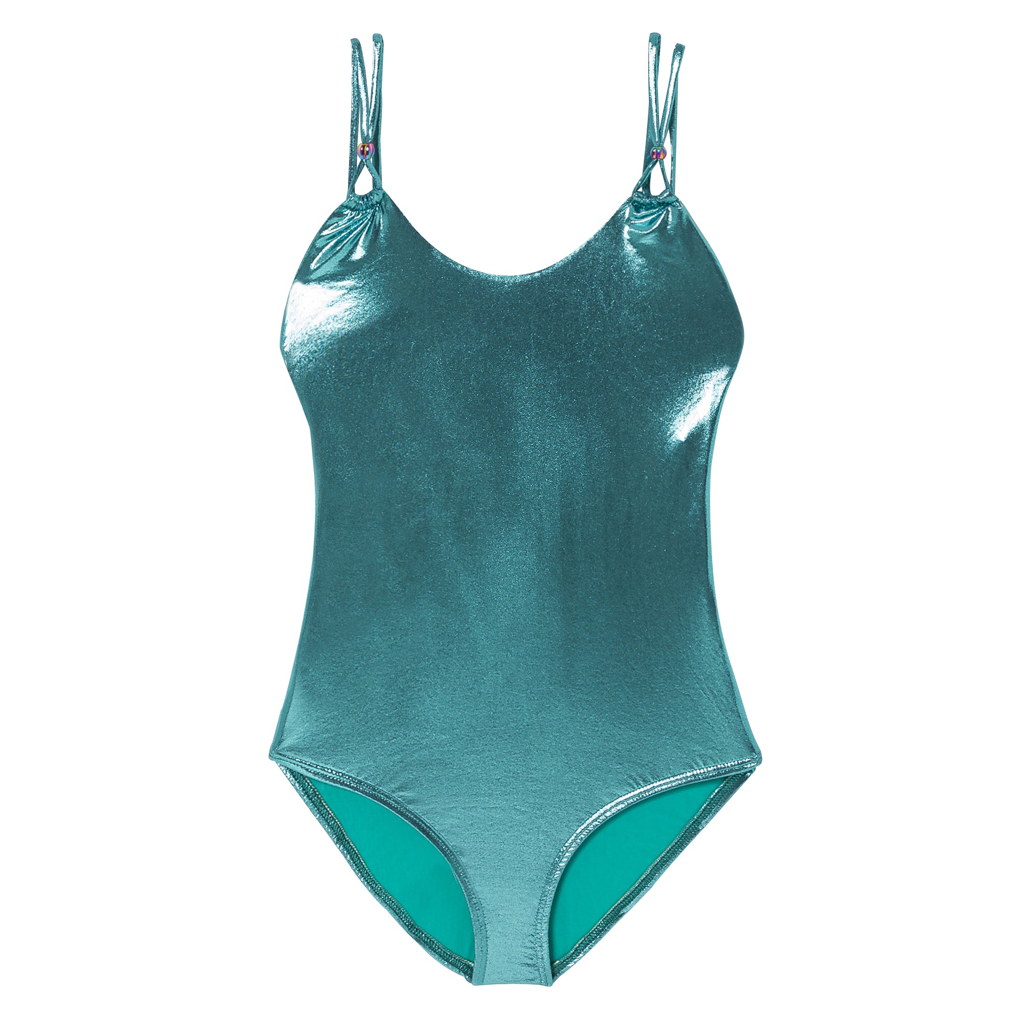 Maillot de bain fille, émeraude | GLOW 1P