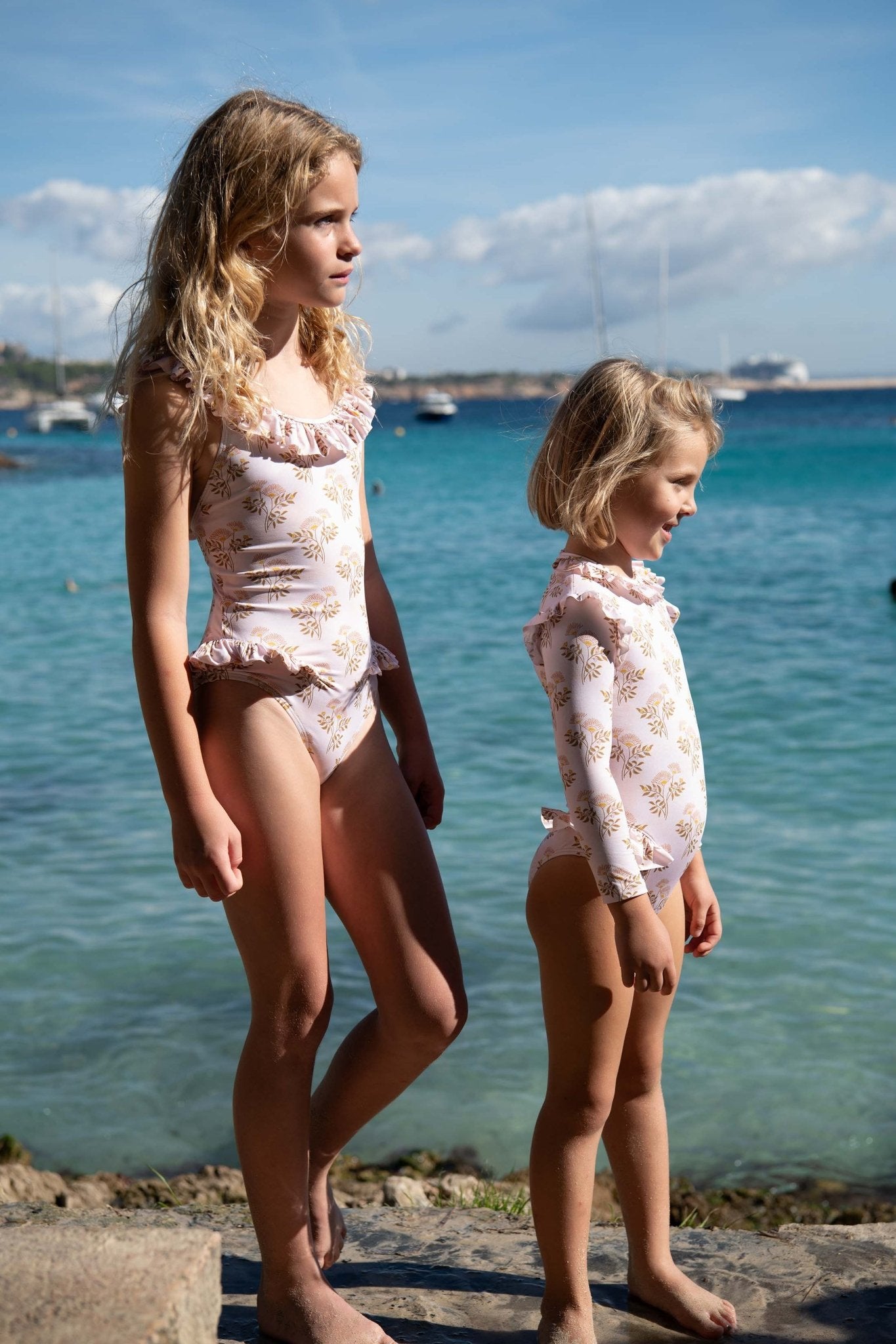 Maillot une pièce fille, rose | JASMINE 1P