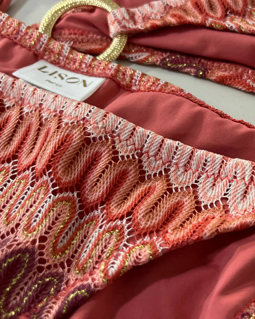 Bas de maillot de bain femme, crochet corail | SUNSET