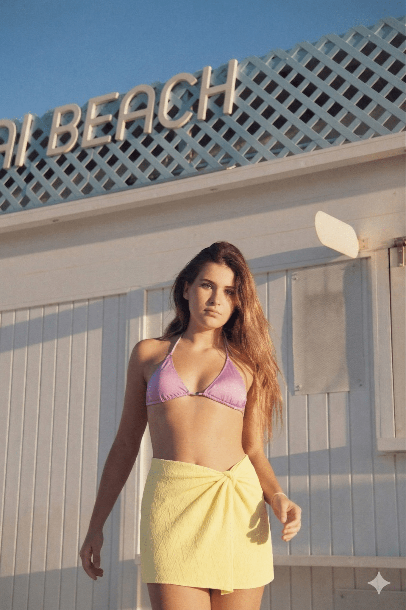 Knotted skirt, yellow | MOJITO SKIRT