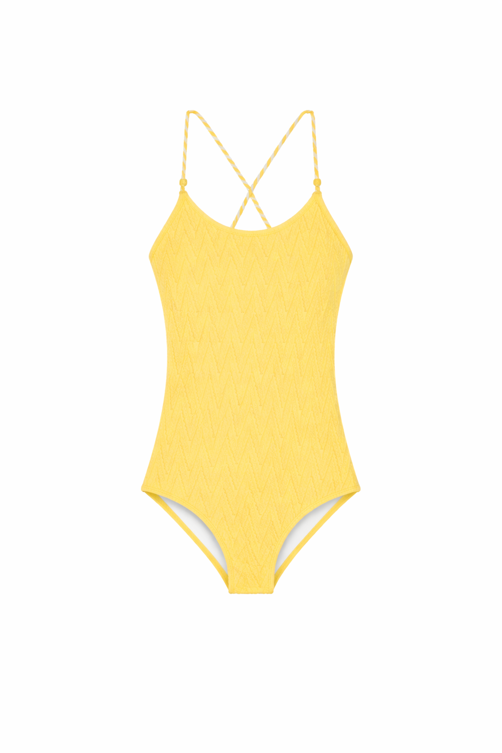 Girls' One-Piece Swimsuit, Yellow | MOJITO 1P