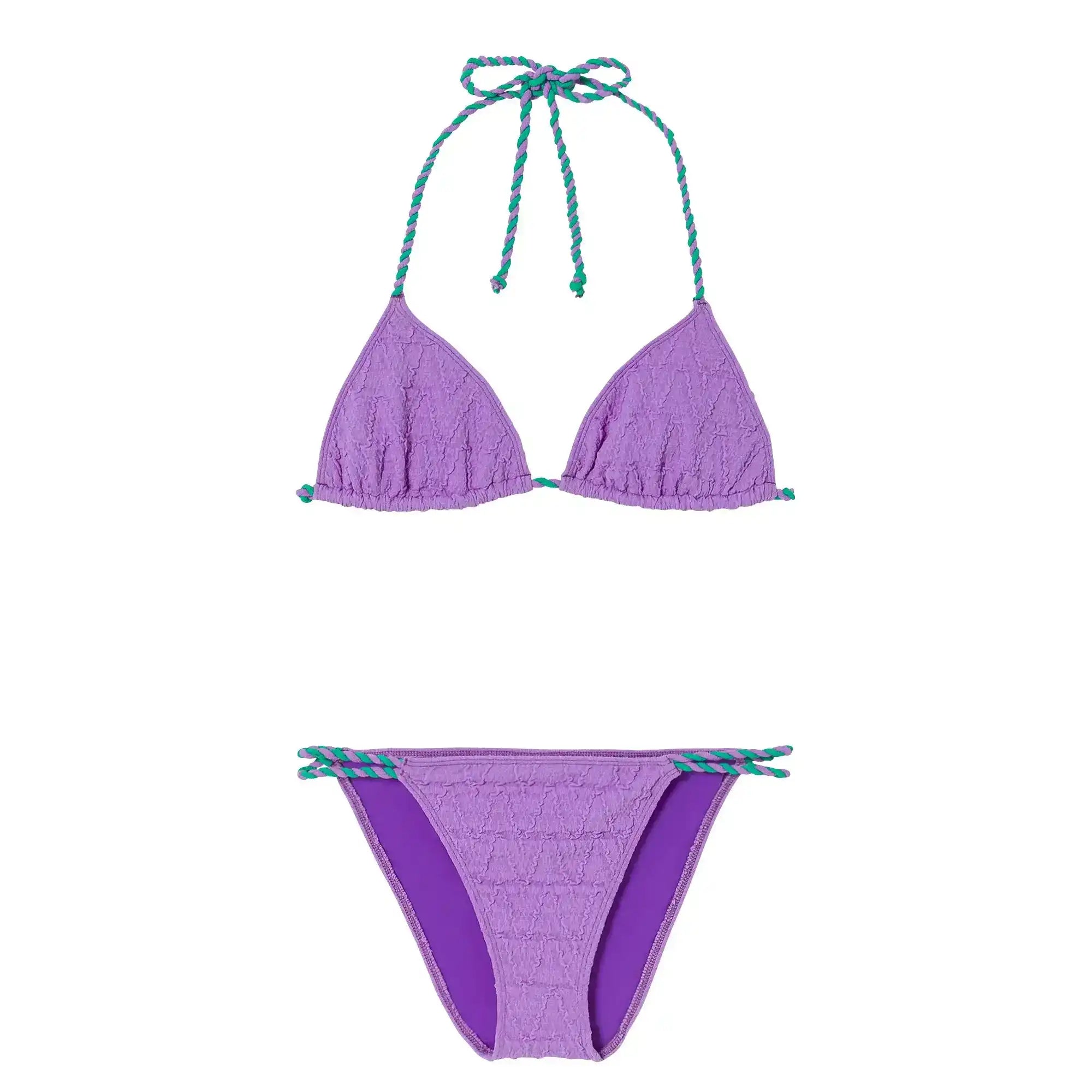 Girls' two-piece swimsuit, purple | MOJITO 2P