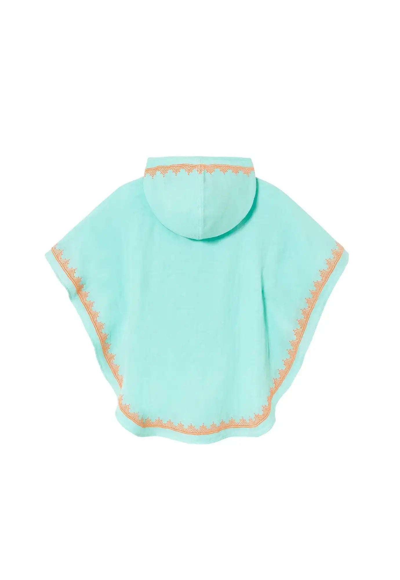 Aqua boys' hooded caftan with gold trim, Lison Paris kids beachwear collection