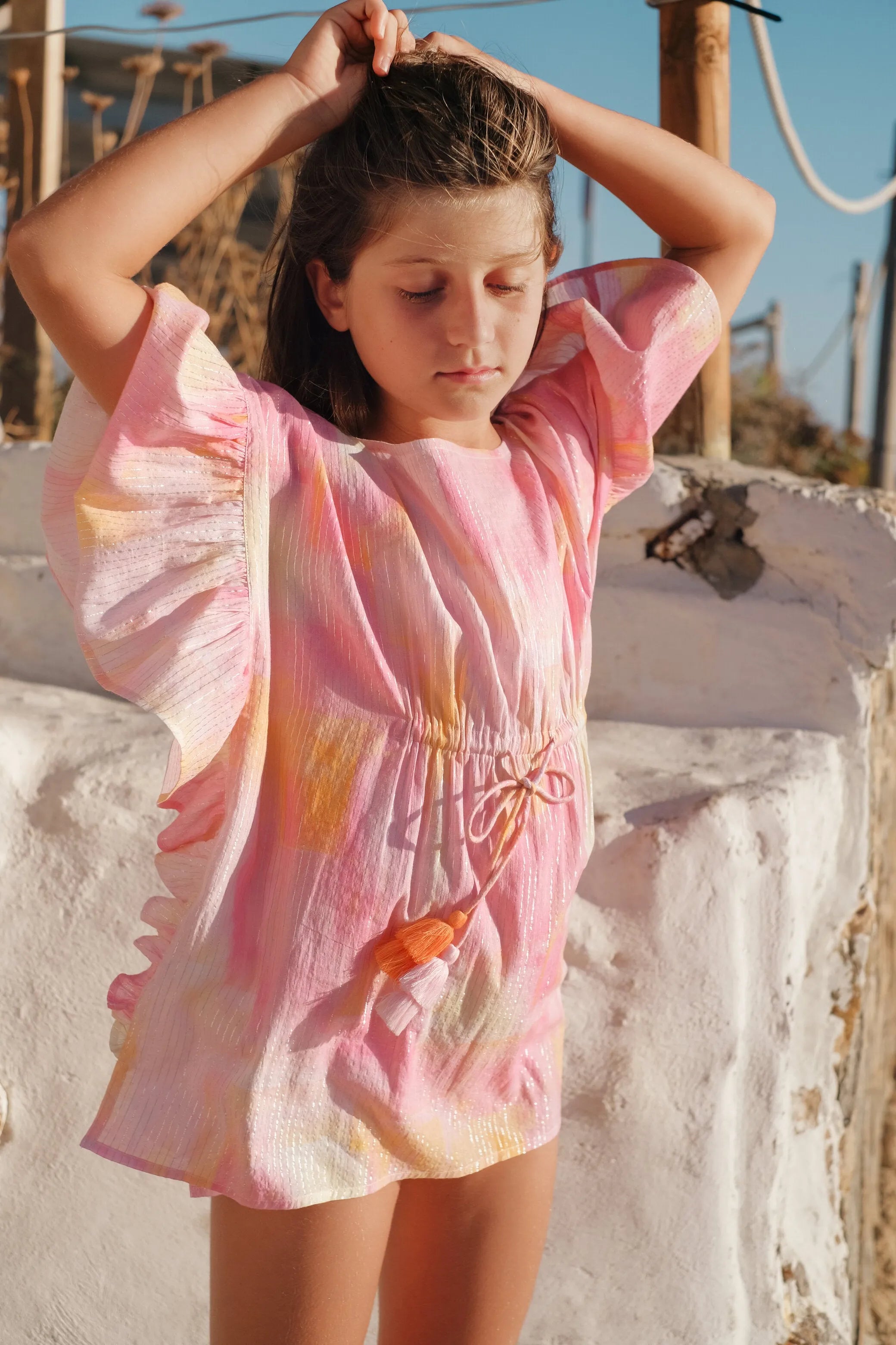 Caftan fille, imprimé | CAFTAN KOKOMO - Lison Paris