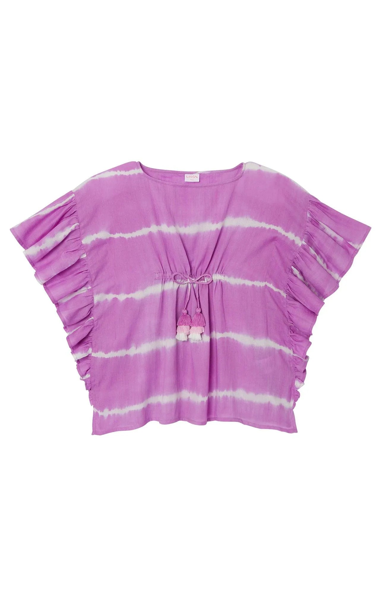 Caftan fille Tie Dye, lilas | DIABOLO - Lison Paris