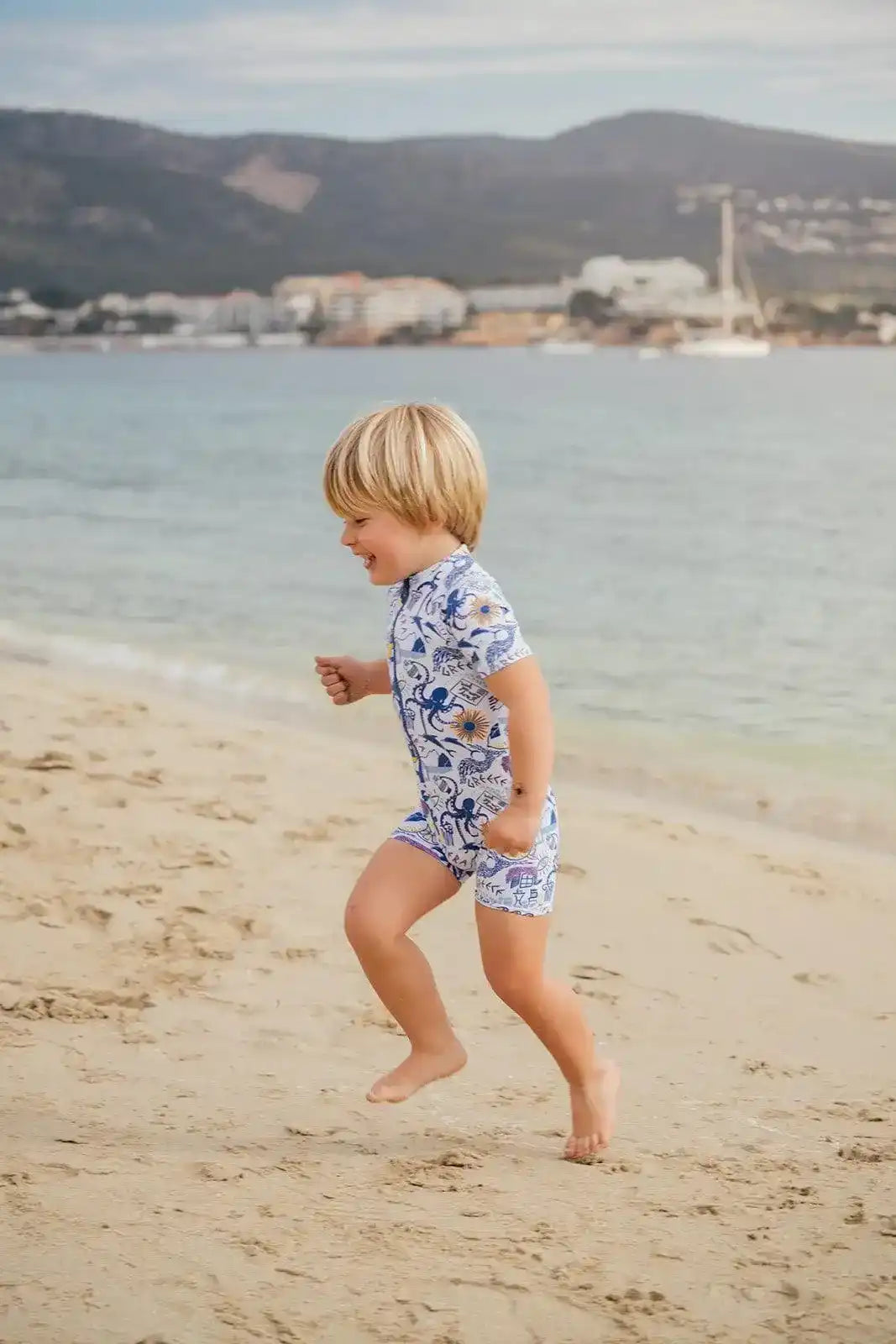 UPF 50 + short sleeve protection suit for boys | SWIMSUIT PAROS