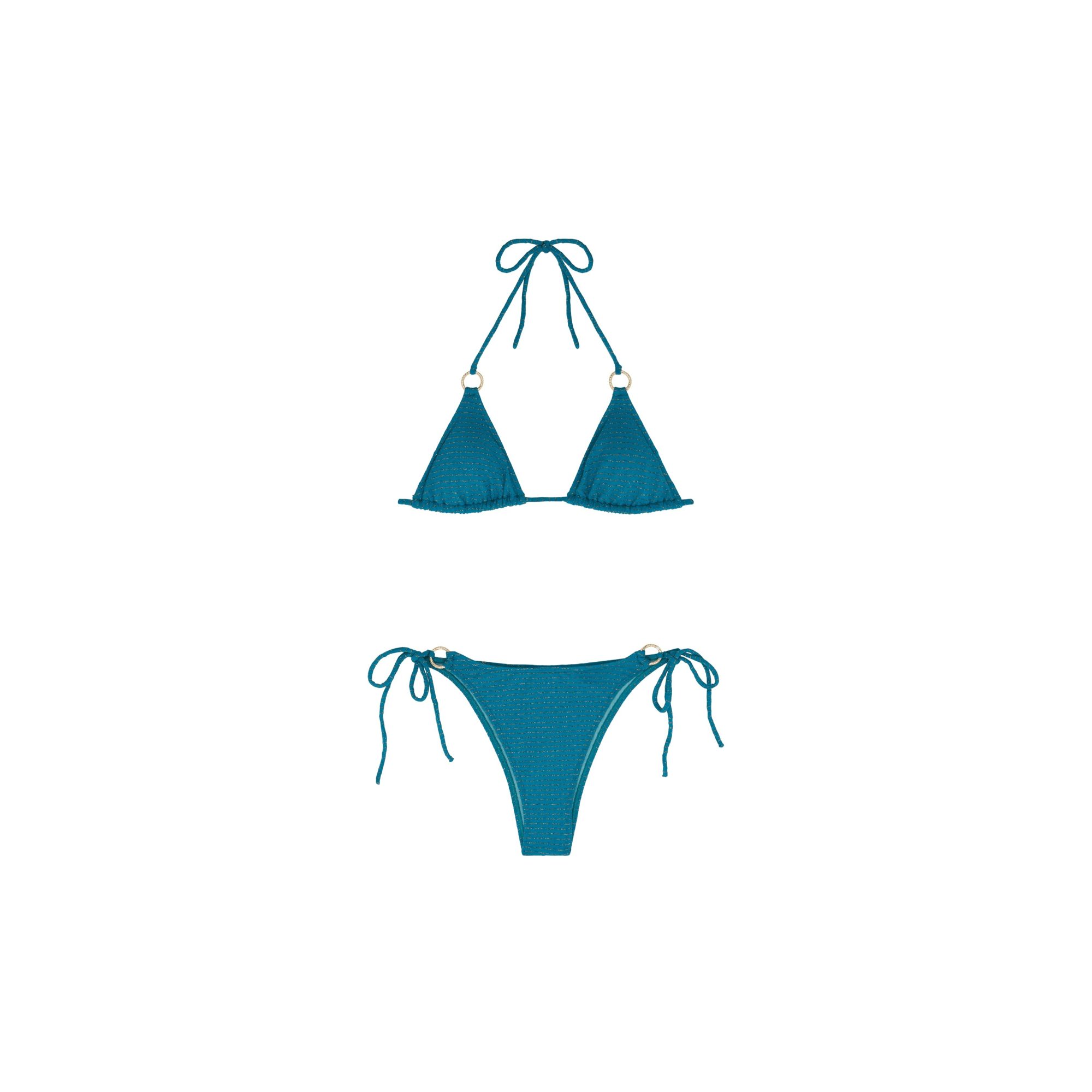 Bikinioberteil, Gold-Smaragd | COPACABANA