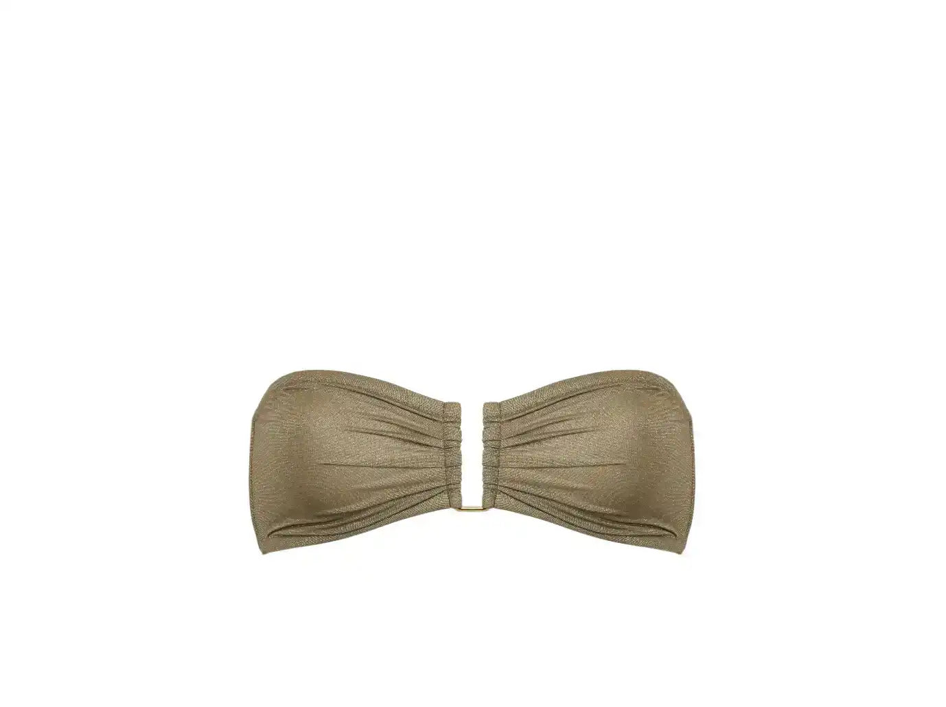 Women's khaki bikini top | CALVI 2P
