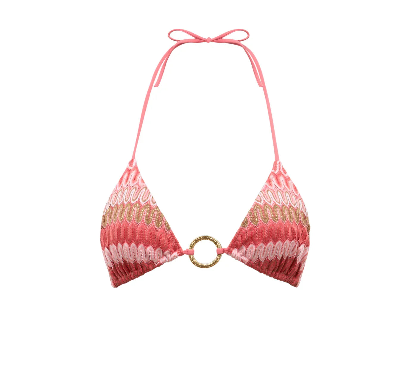 Haut de maillot de bain femme, crochet corail | SUNSET - Lison Paris