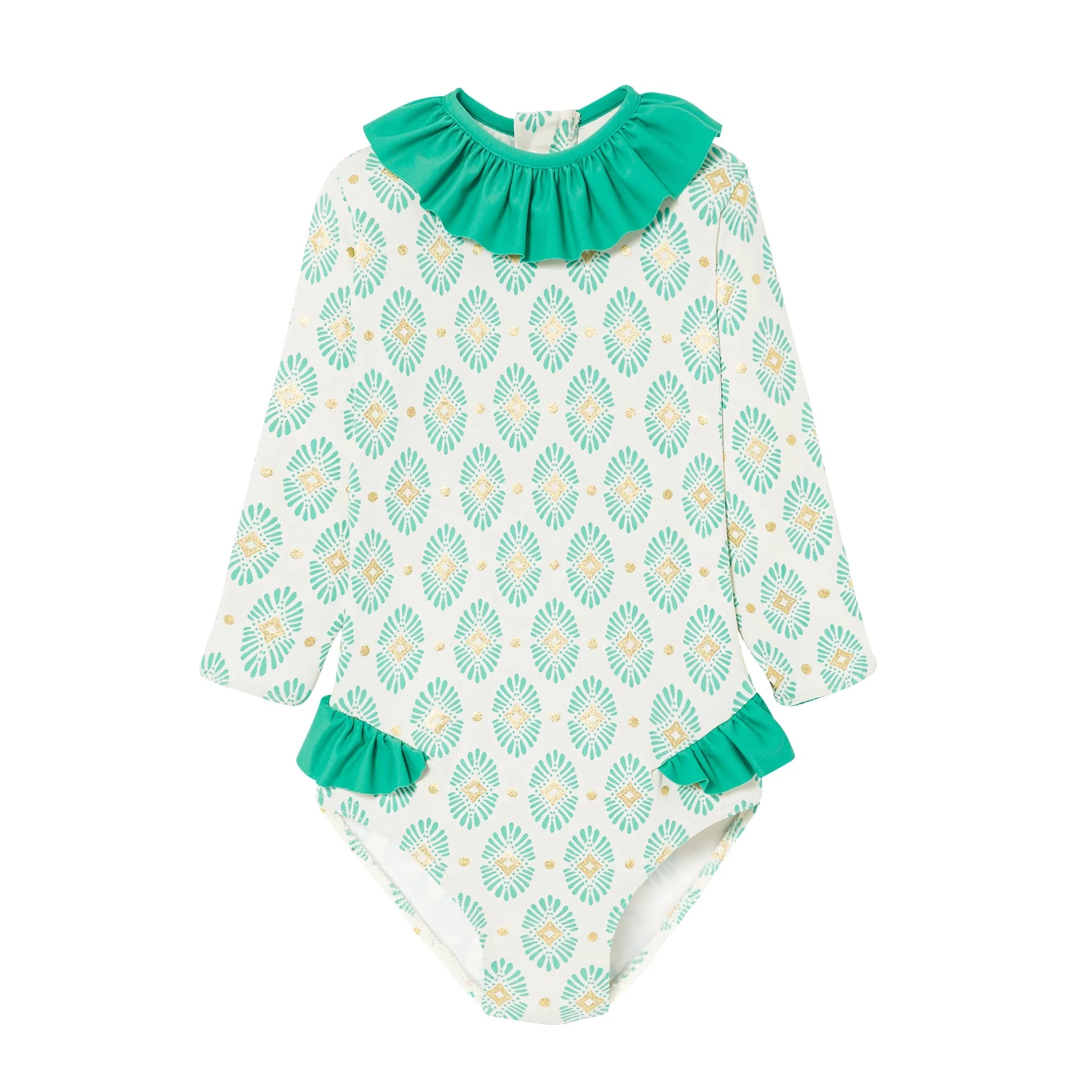 Maillot bébé fille Anti-UV, manches longues | PONDICHERY BABY - Lison Paris
