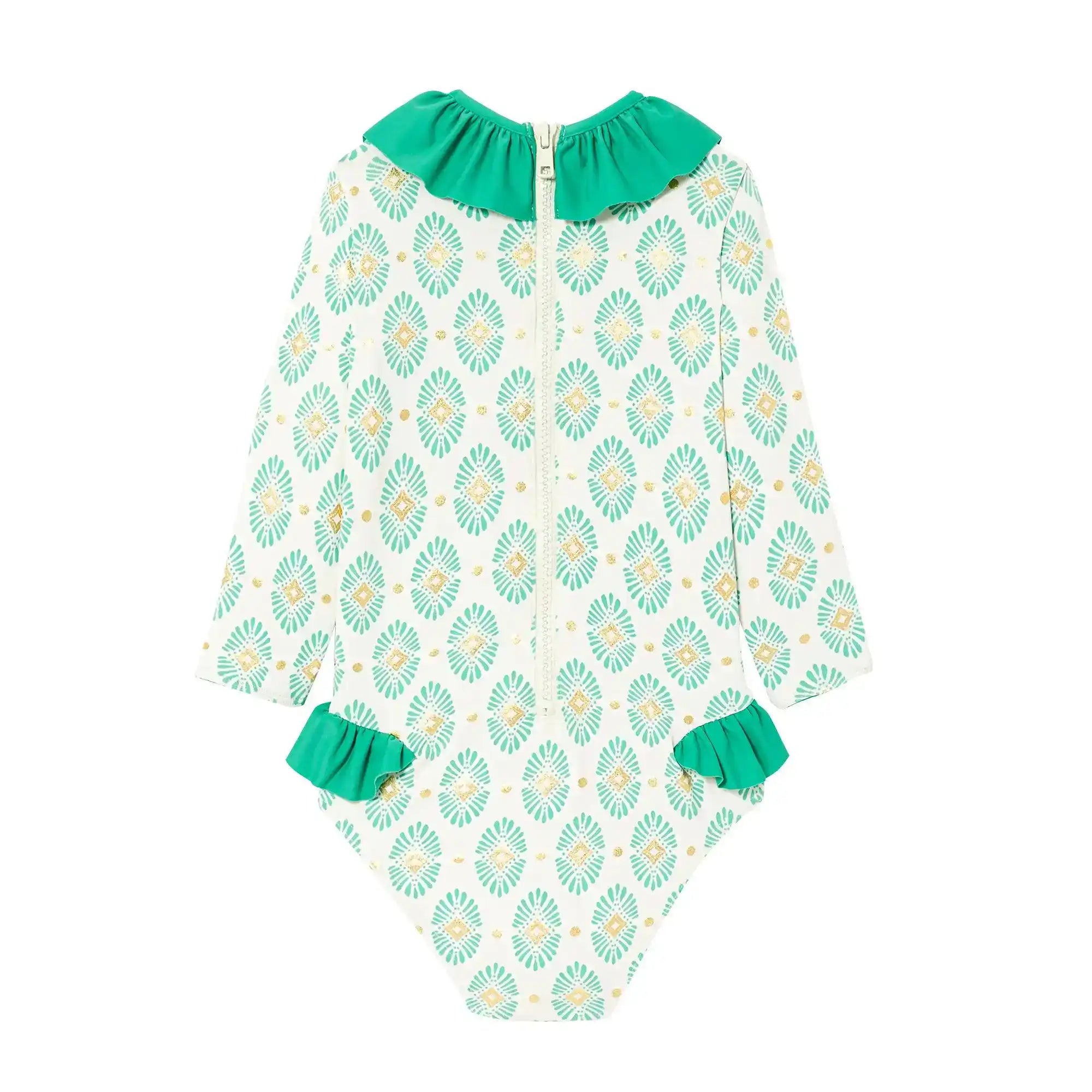 Maillot bébé fille Anti-UV, manches longues | PONDICHERY BABY