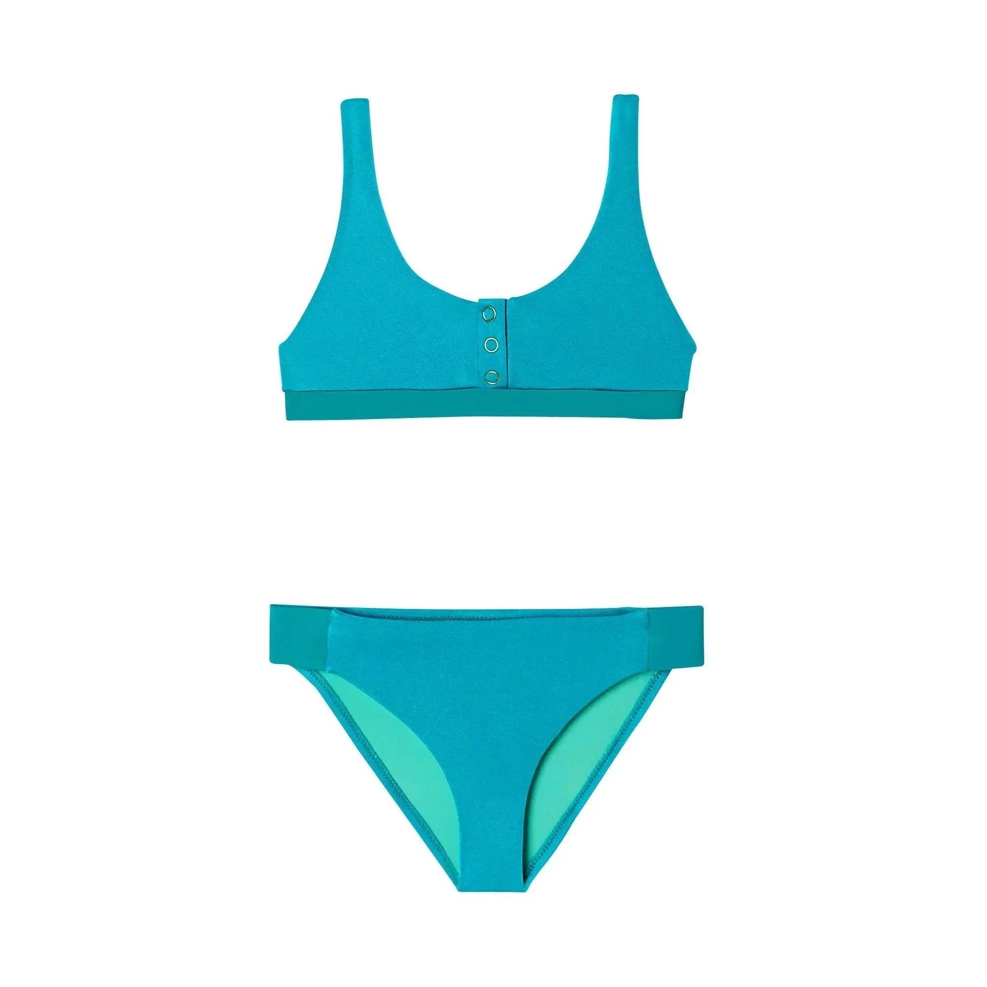 Maillot de bain deux pièces fille anti-uv, émeraude | ACAPULCO - Lison Paris