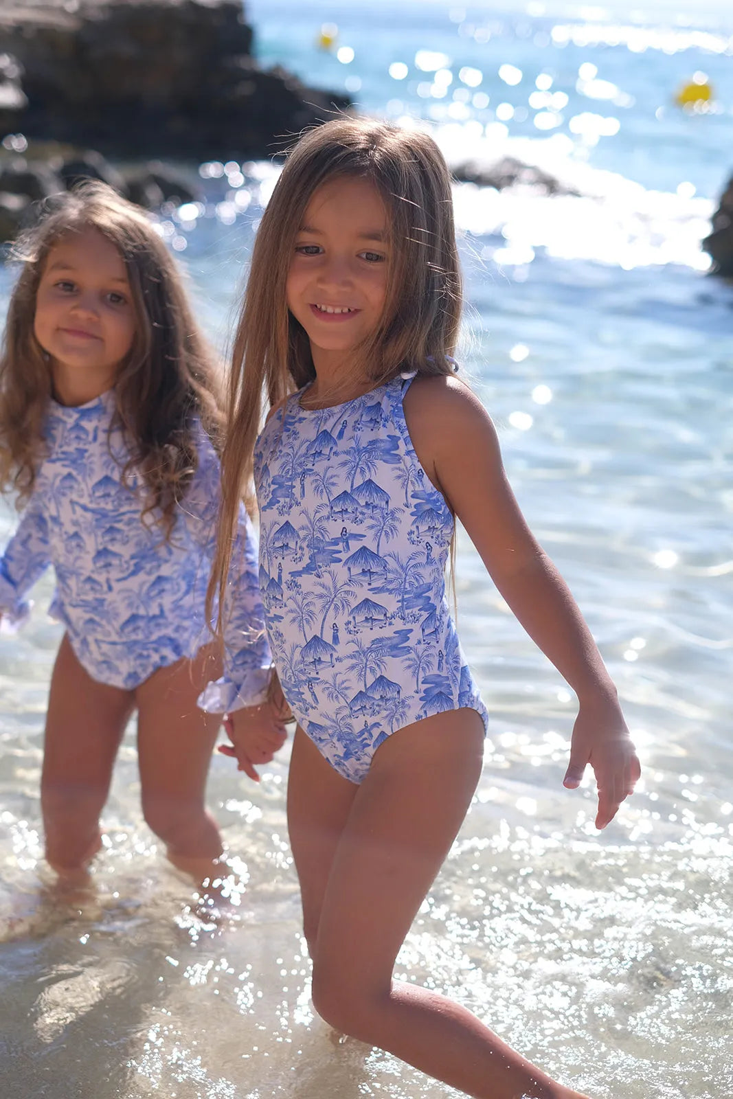 Maillot de bain une pièce bleu | VAHINE 1P - Lison Paris