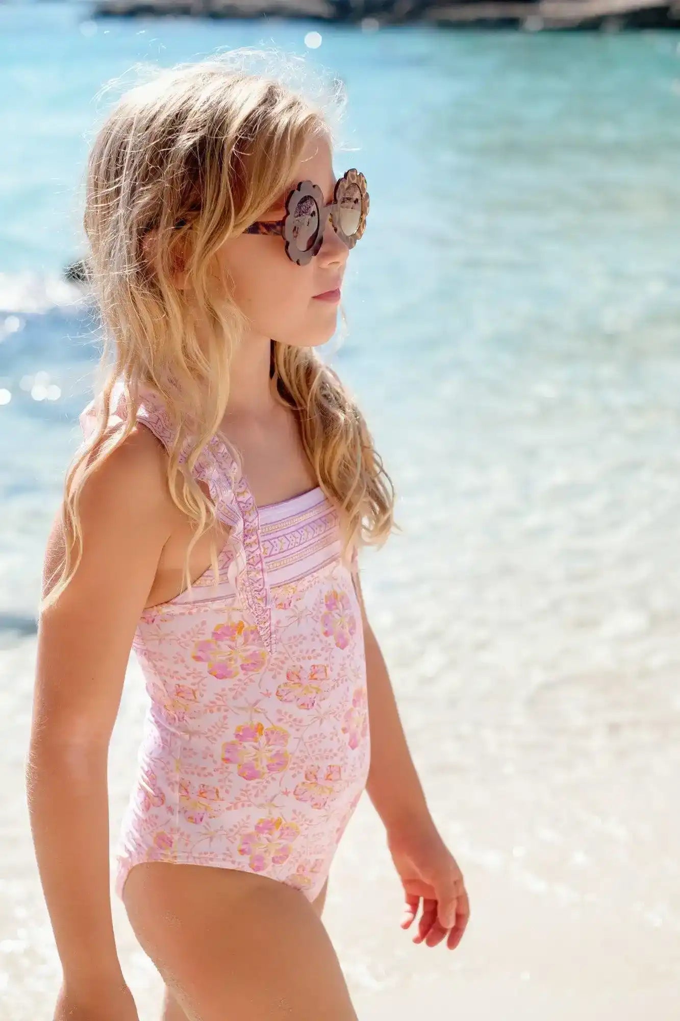 Girl's one-piece swimsuit, Lison Paris X Amaia | AMAIA 1P