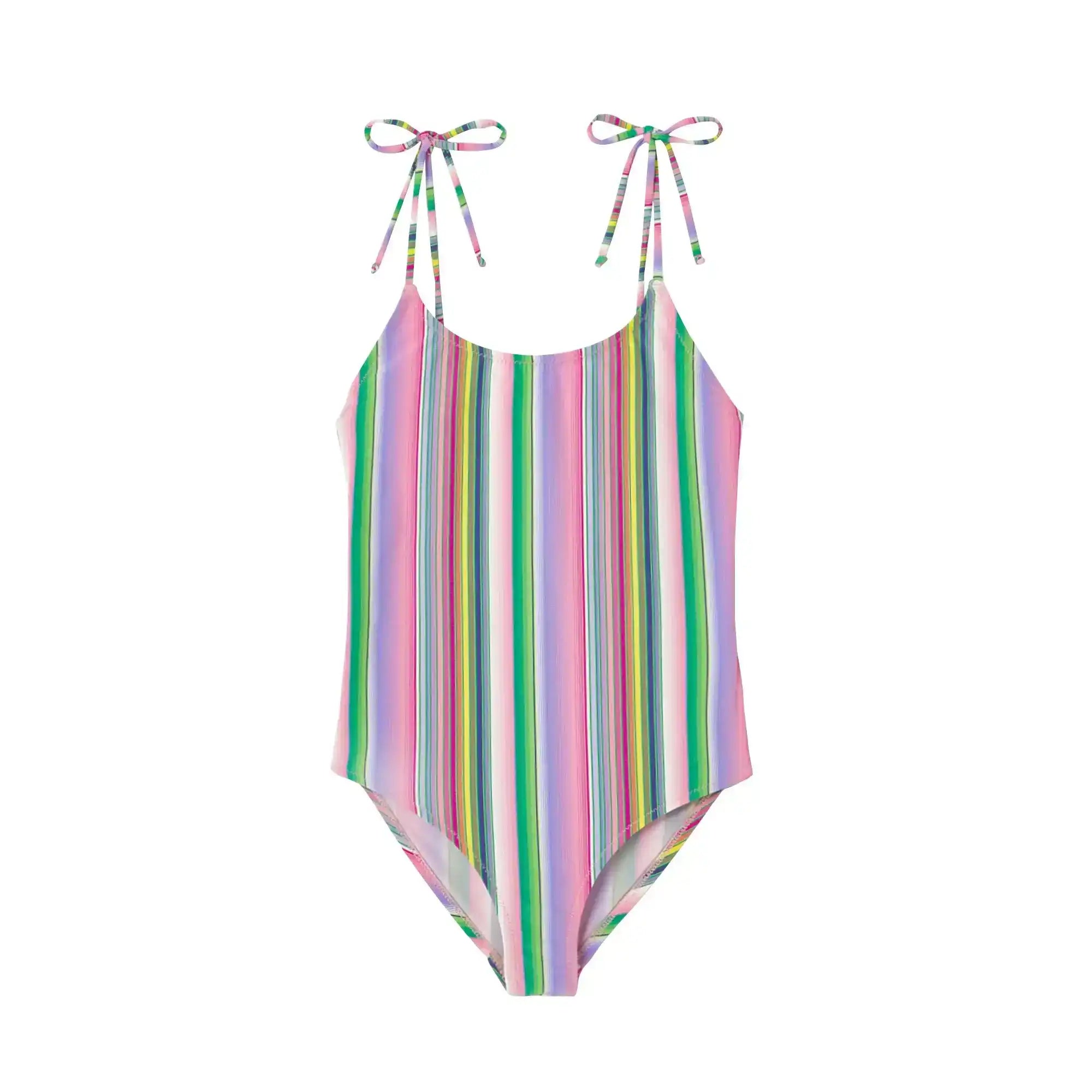 One-piece swimsuit, pink stripe | ARIZONA 1P