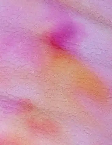 Textured pink and orange fabric pattern from Lison Paris anti-UV girls swimsuit