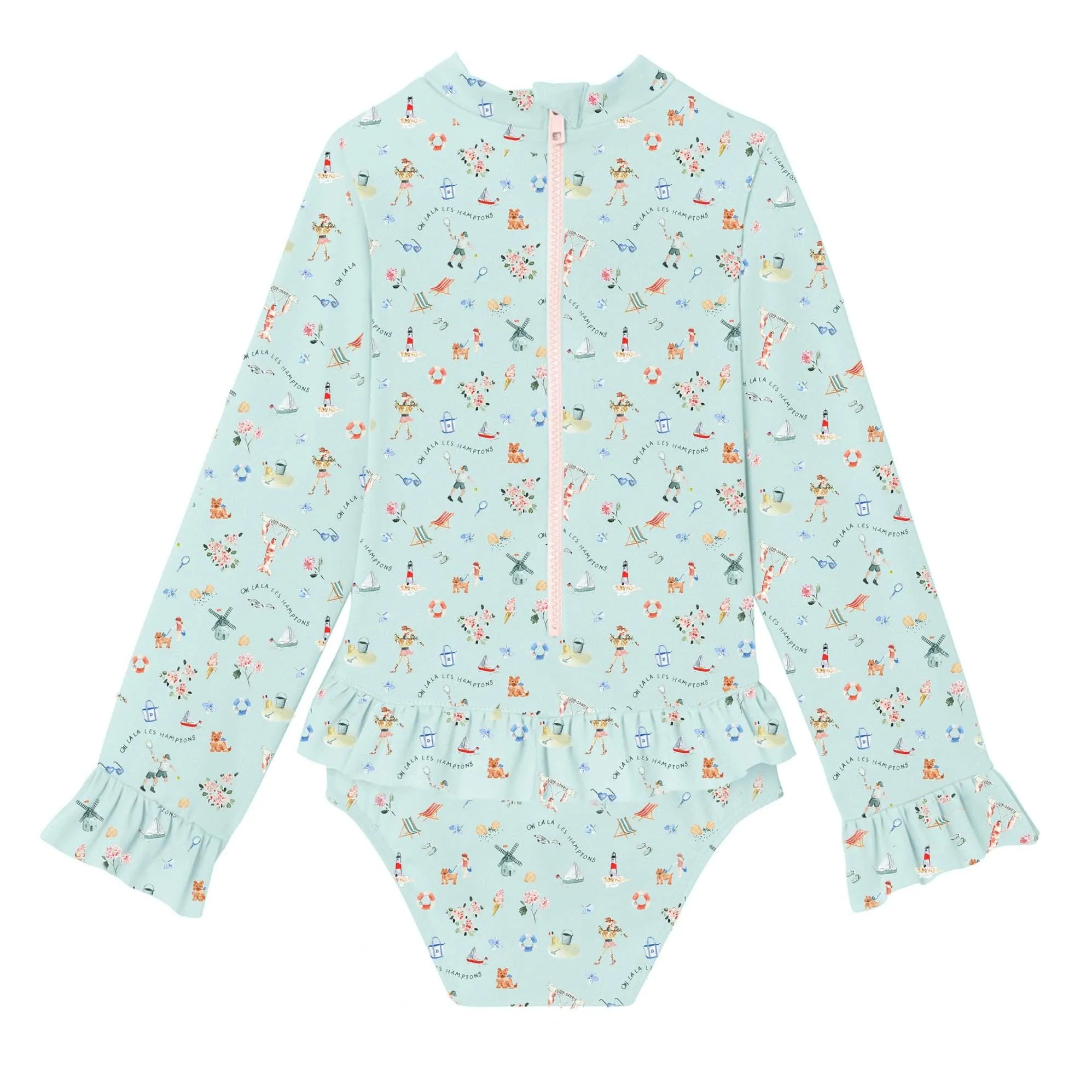 Maillot manches longues anti-uv fille, Lison Paris X Danrie | DANRIE BEBE - Lison Paris