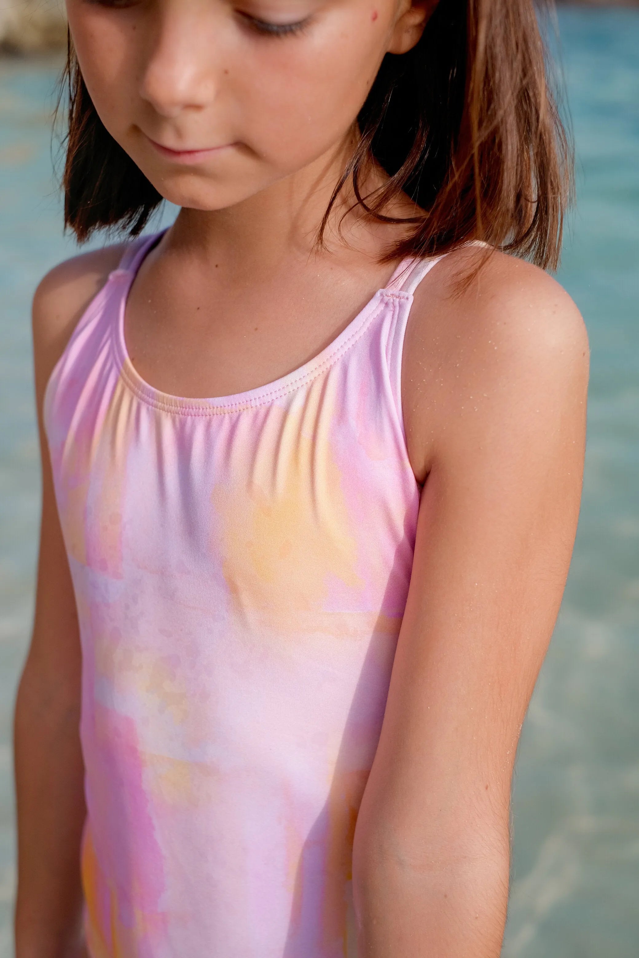 Maillot une pièce anti UV fille, imprimé | KOKOMO 1P - Lison Paris