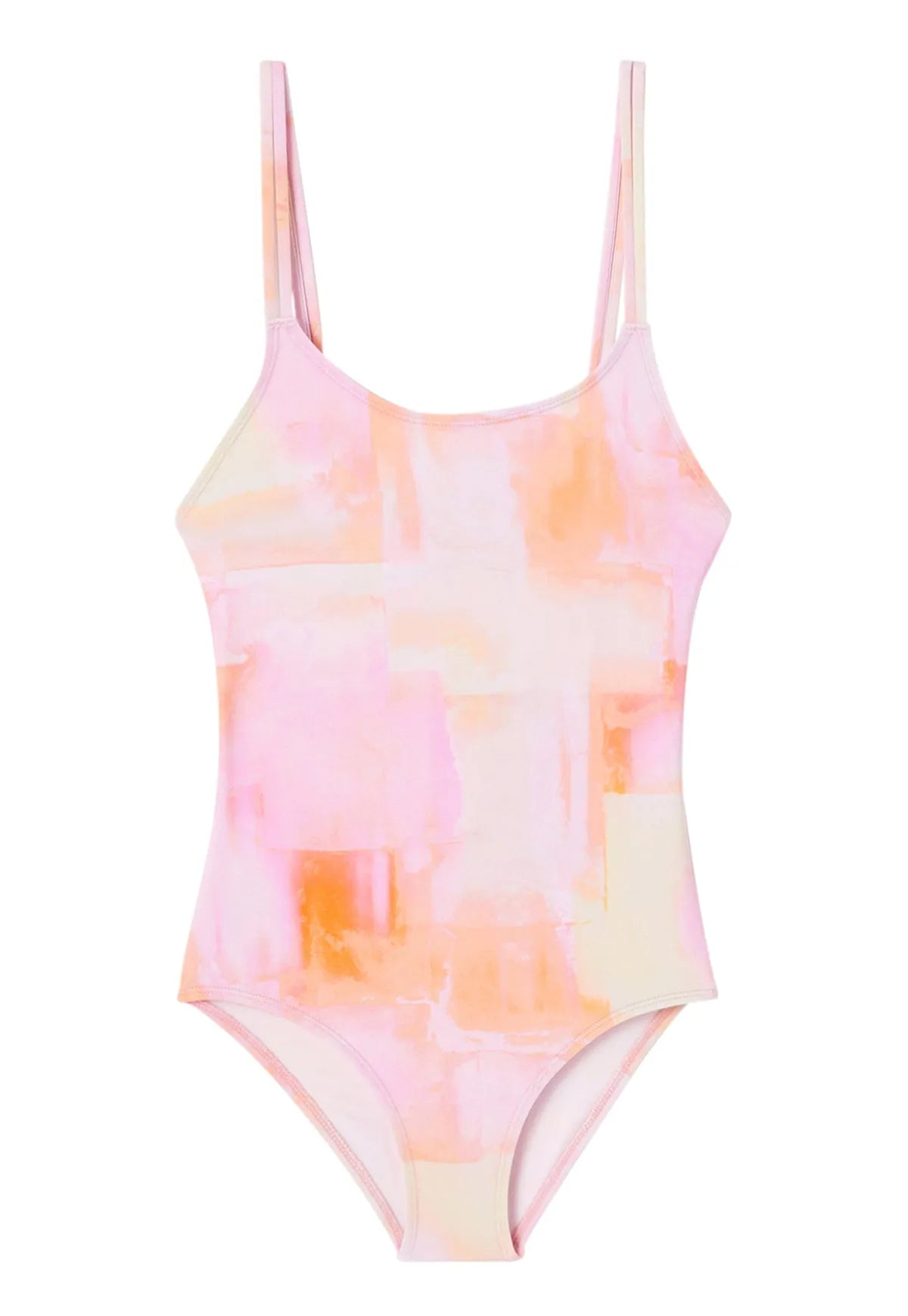 Maillot une pièce anti UV fille, imprimé rose | KOKOMO 1P - Lison Paris