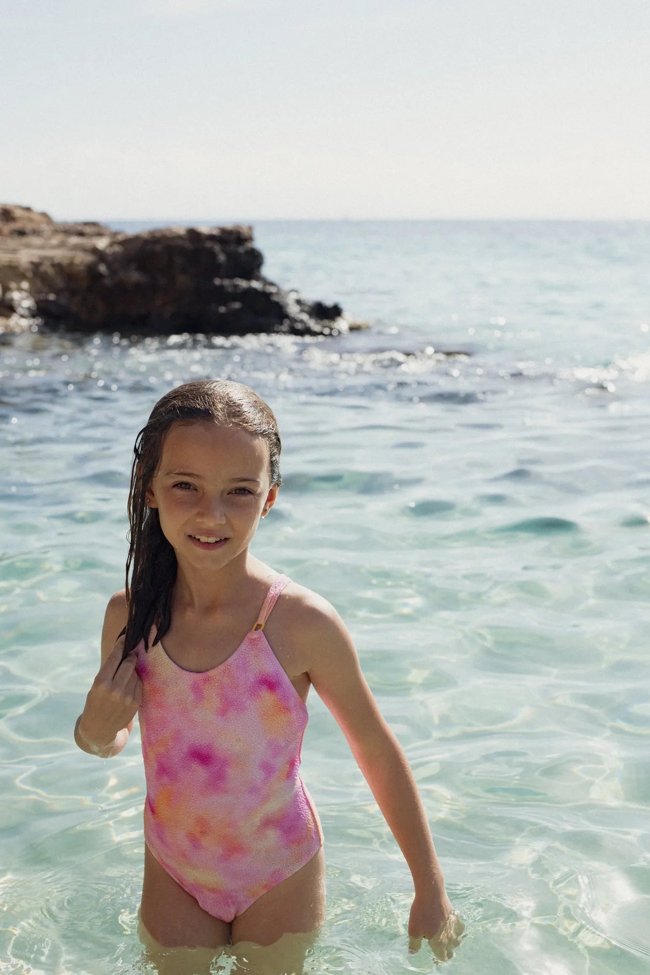 Maillot une pièce fille, imprimé | HAWAII 1P - Lison Paris