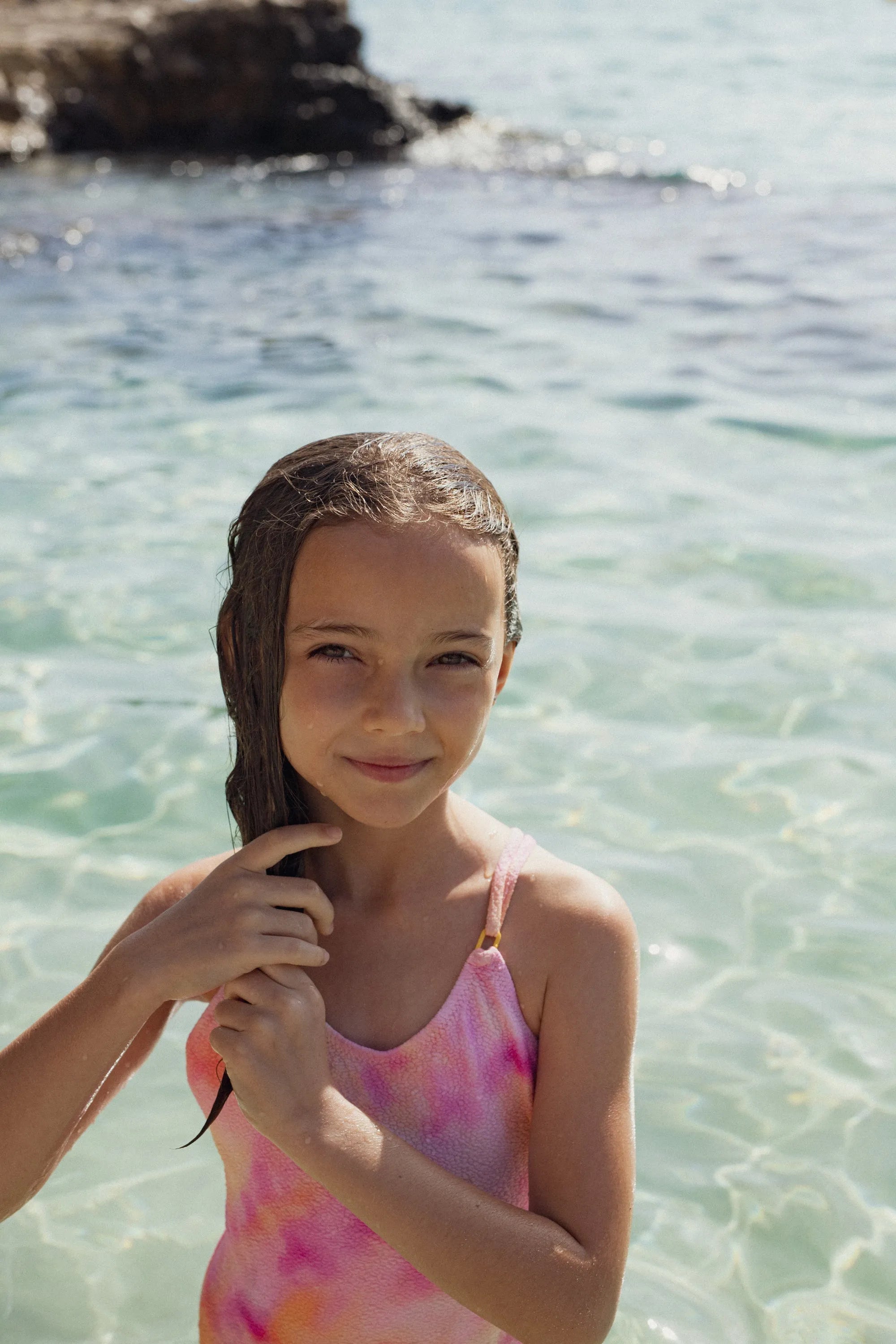 Maillot une pièce fille, imprimé | HAWAII 1P - Lison Paris