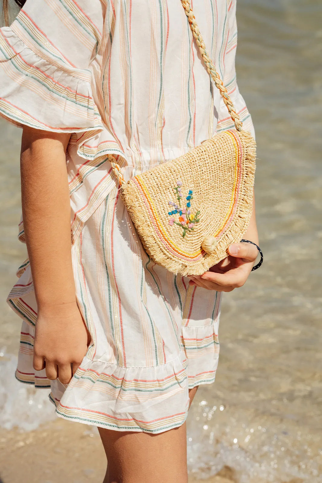 Sac à main fille, raphia | GIVERNY - Lison Paris