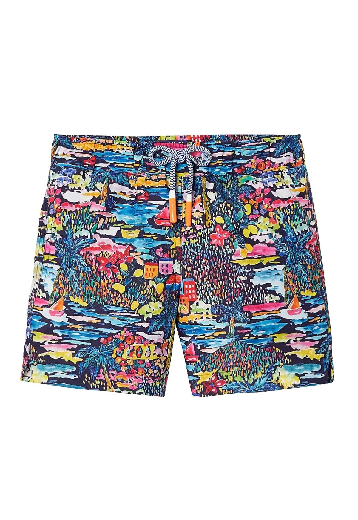 Short de bain garçon, imprimé bleu marine | GIGI - Lison Paris