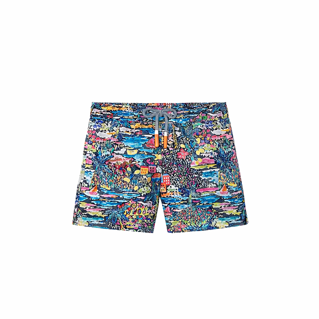 Short de bain garçon, imprimé marine | GIGI - Lison Paris