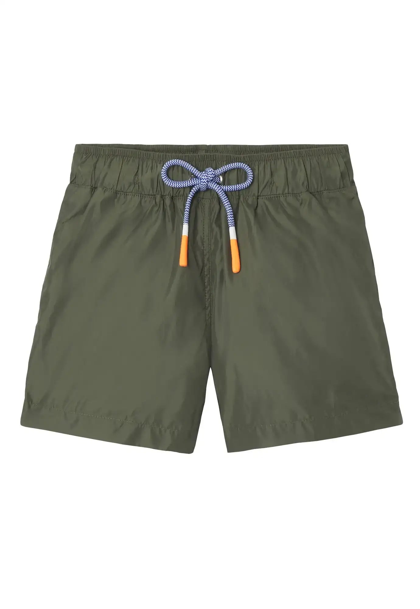 Khaki boys' swim shorts with drawstring, Lison Paris beachwear collection