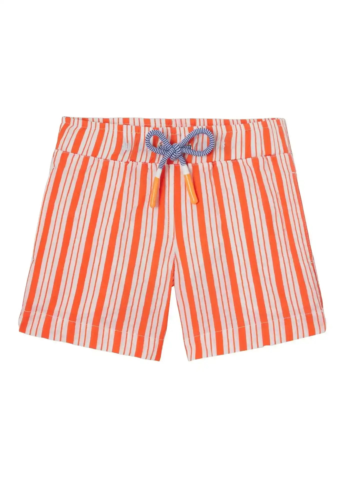 Boys' swimming trunks, orange stripes | MILOS