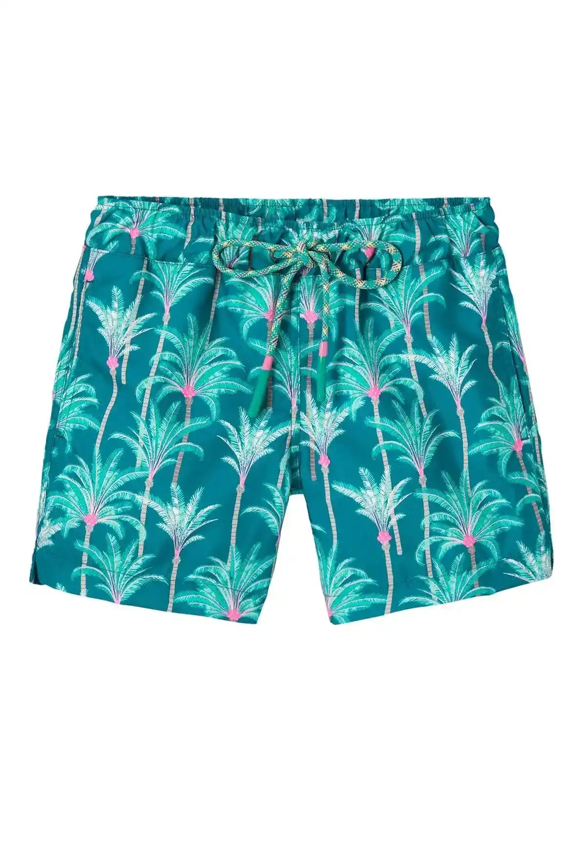 Boys' swim trunks, green