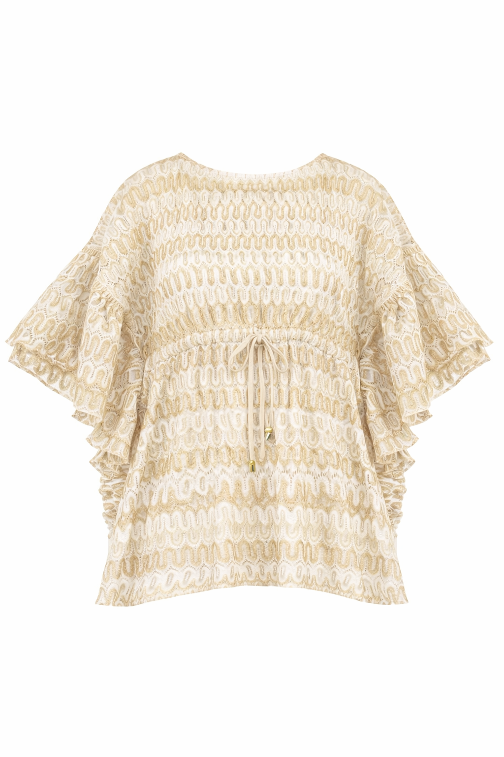 Girls' crochet caftan, white | SUNSET CAFTAN