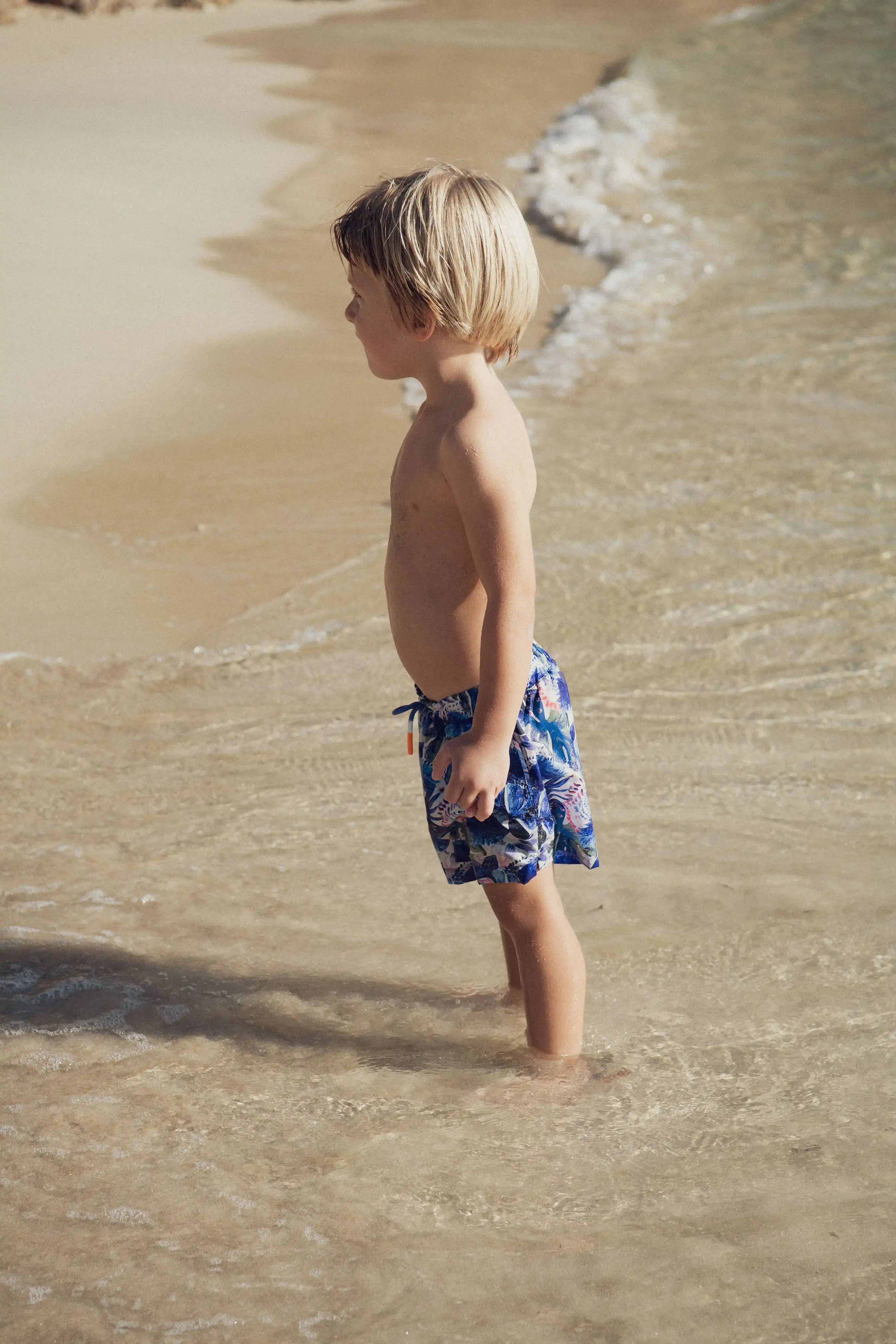 Short de bain garçon, bleu | EXOTIC