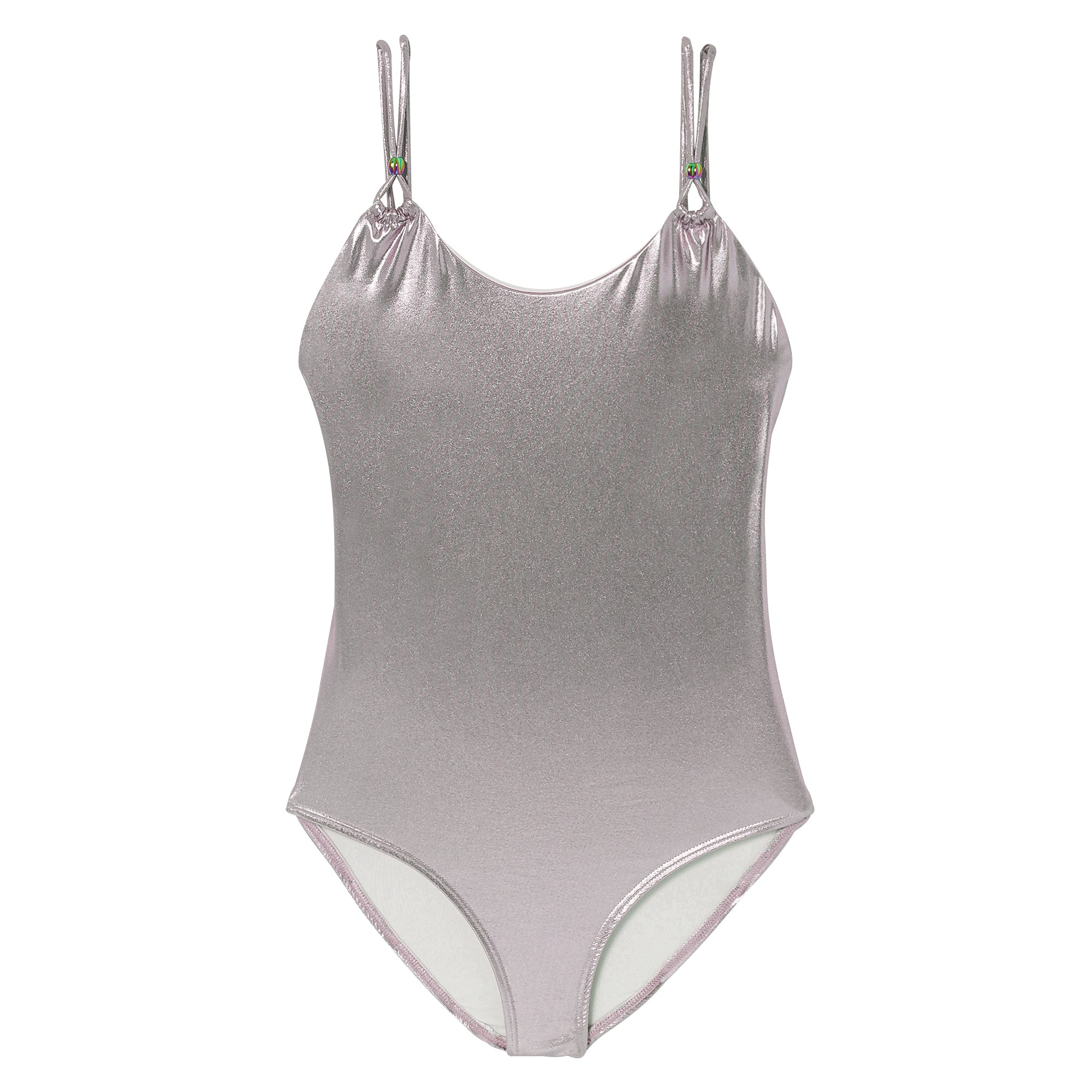 Girls'swimsuit, silver | GLOW 1P
