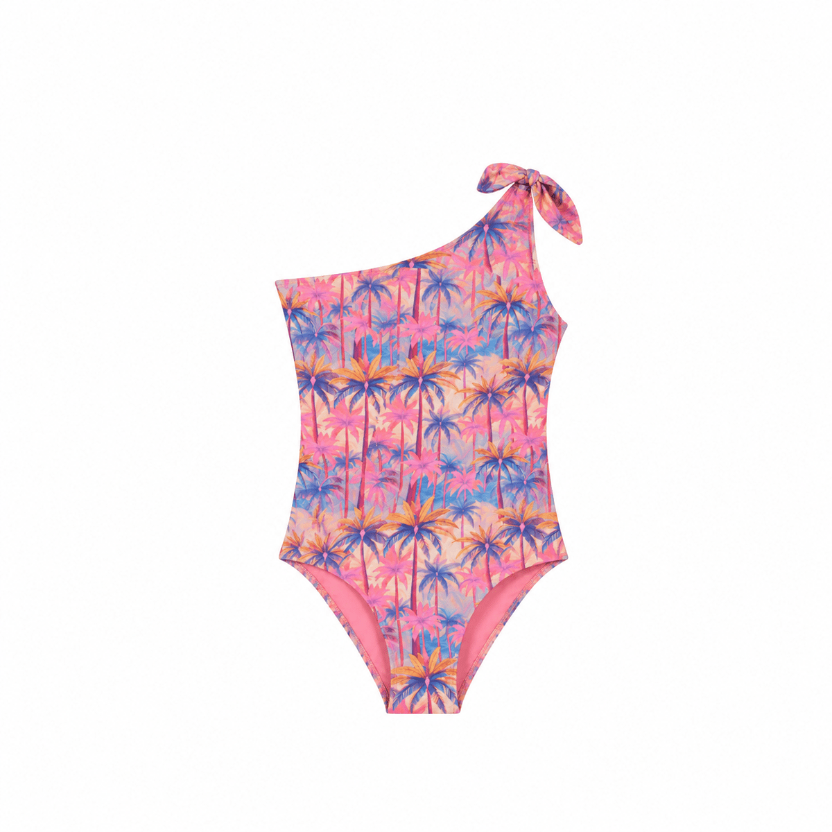 Maillot de bain une pièce, fille, rose/corail/violet | MALIBU 1P