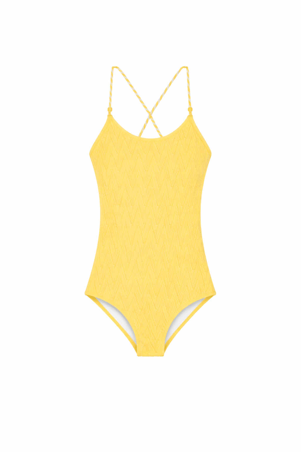 Girls' One-Piece Swimsuit, Yellow | MOJITO 1P