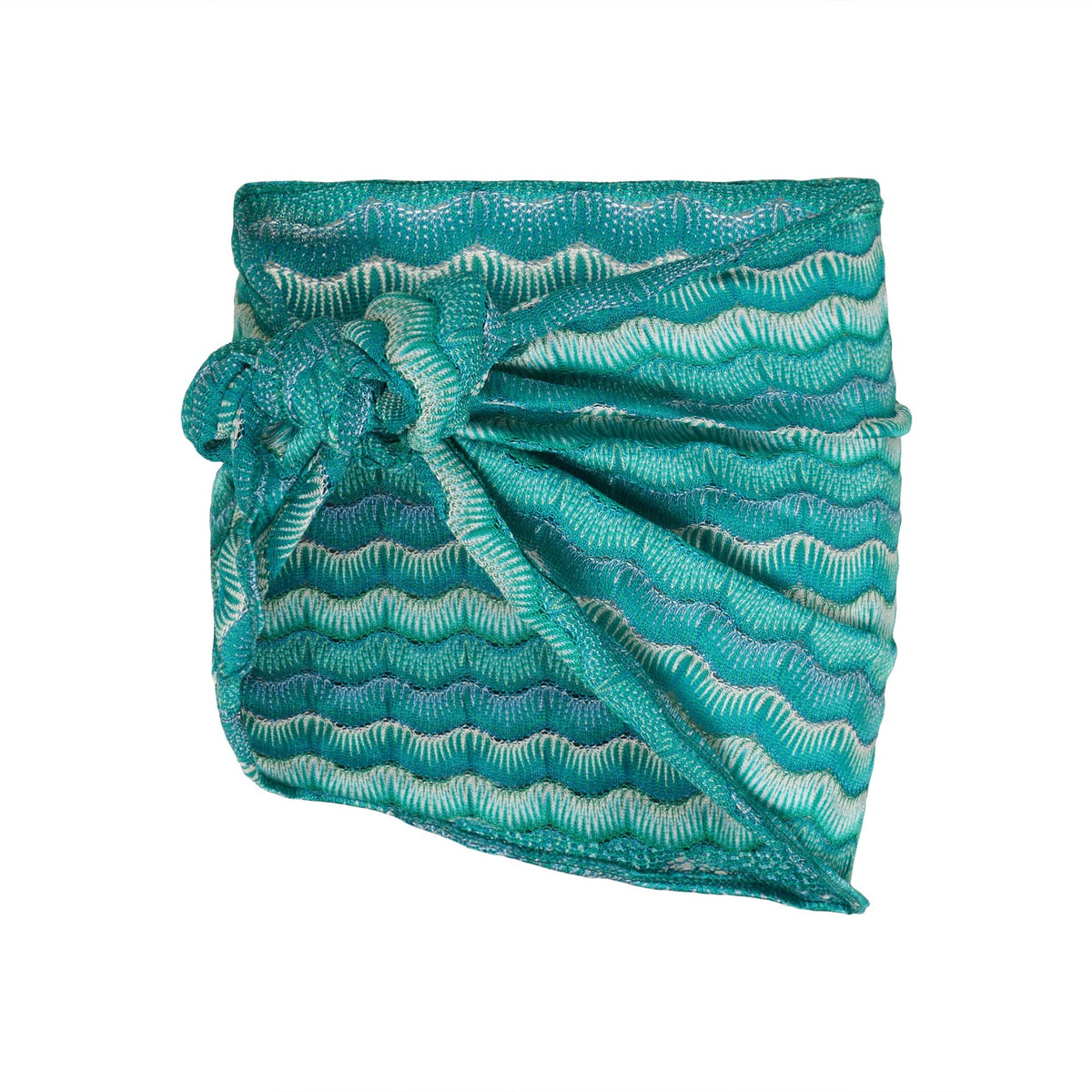 Crochet sarong, emerald | POSITANO PAREO