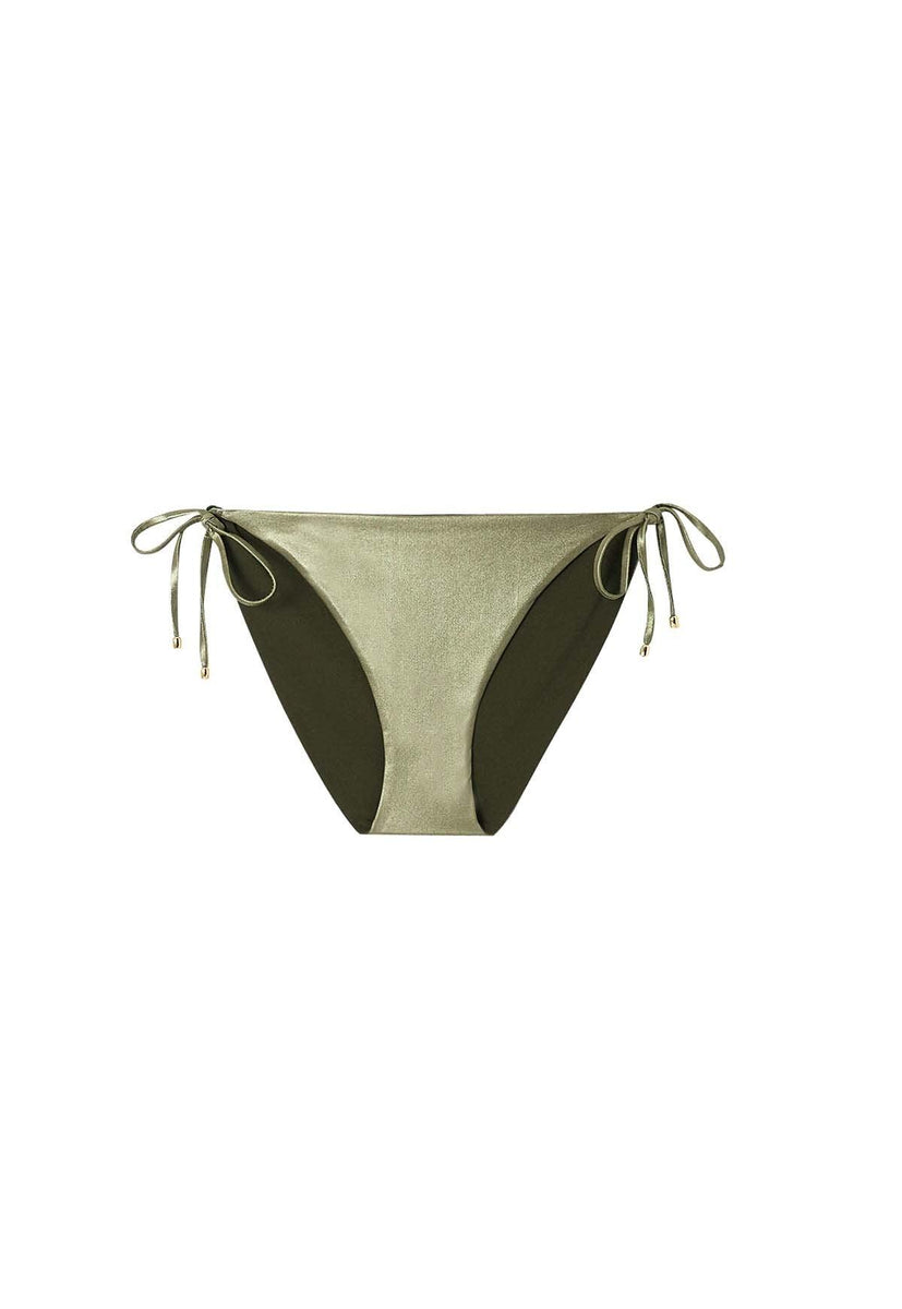 khaki Reversible Bikini bottom for women - Sahara Model