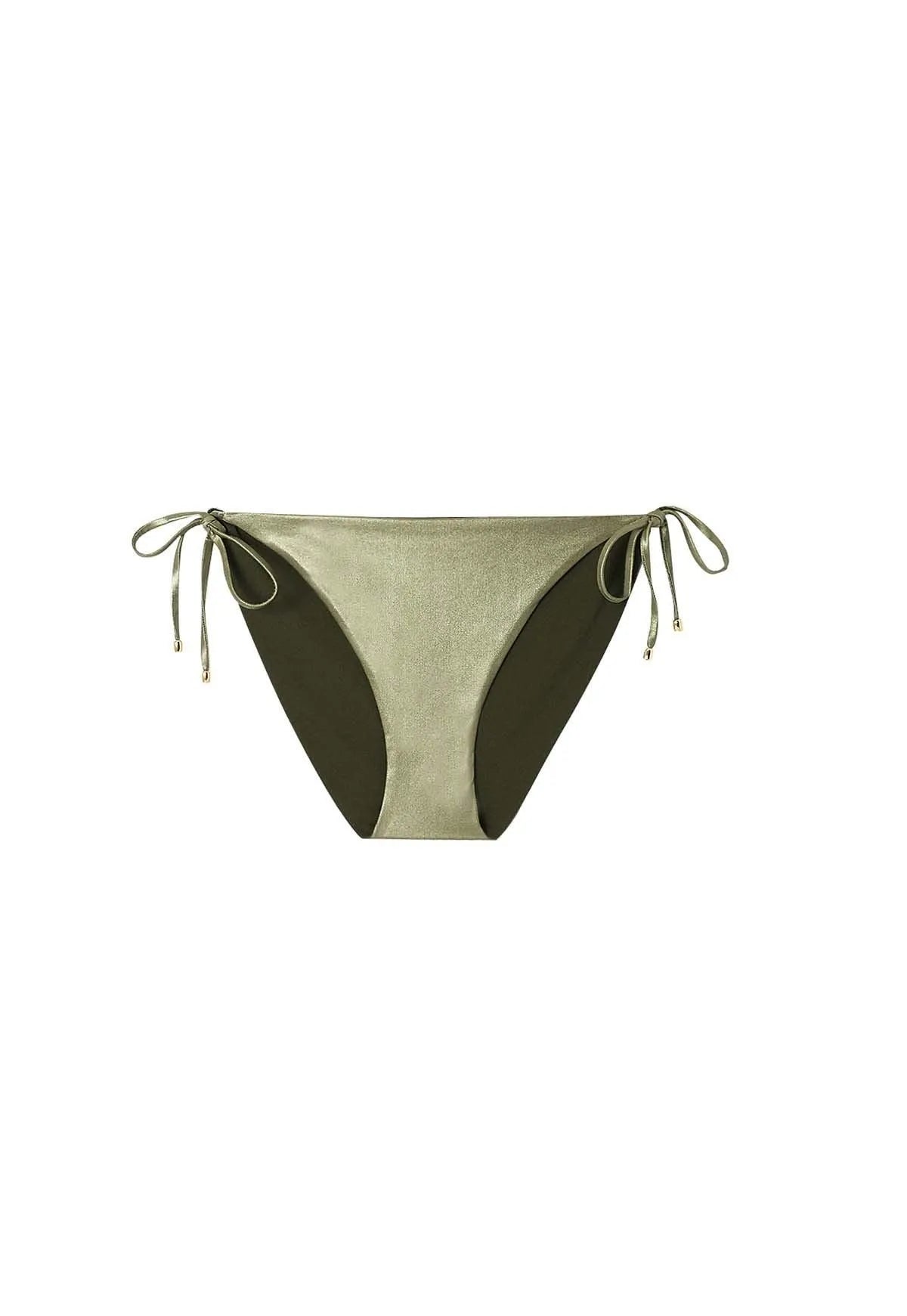 Bas de bikini réversible kaki | SAHARA 2P - Lison Paris