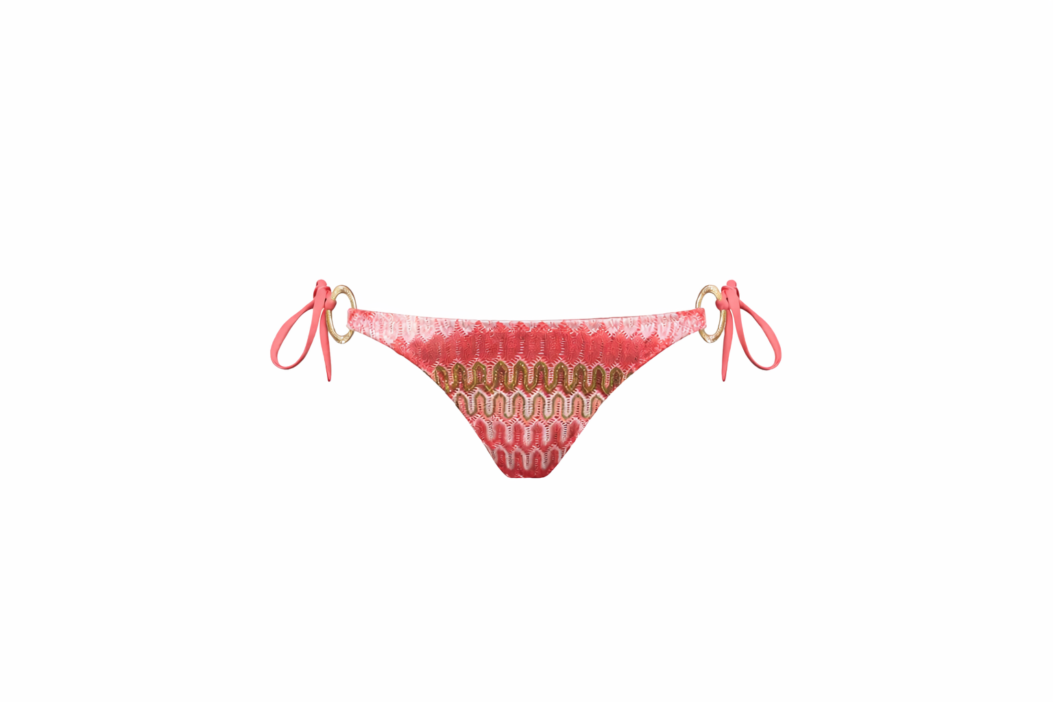 Bas de maillot de bain femme, crochet corail  | SUNSET