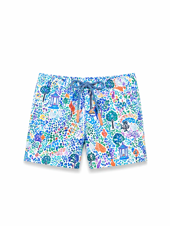 Short de bain garçon, imprimé bleu | BLOOM