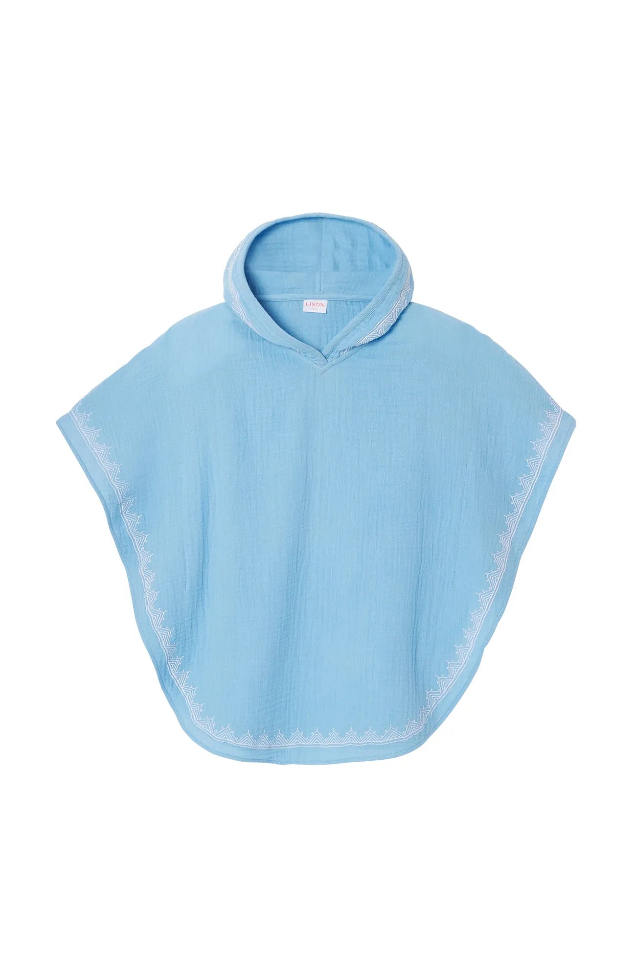 Caftan à capuche, bleu ciel | HOODIE - Lison Paris
