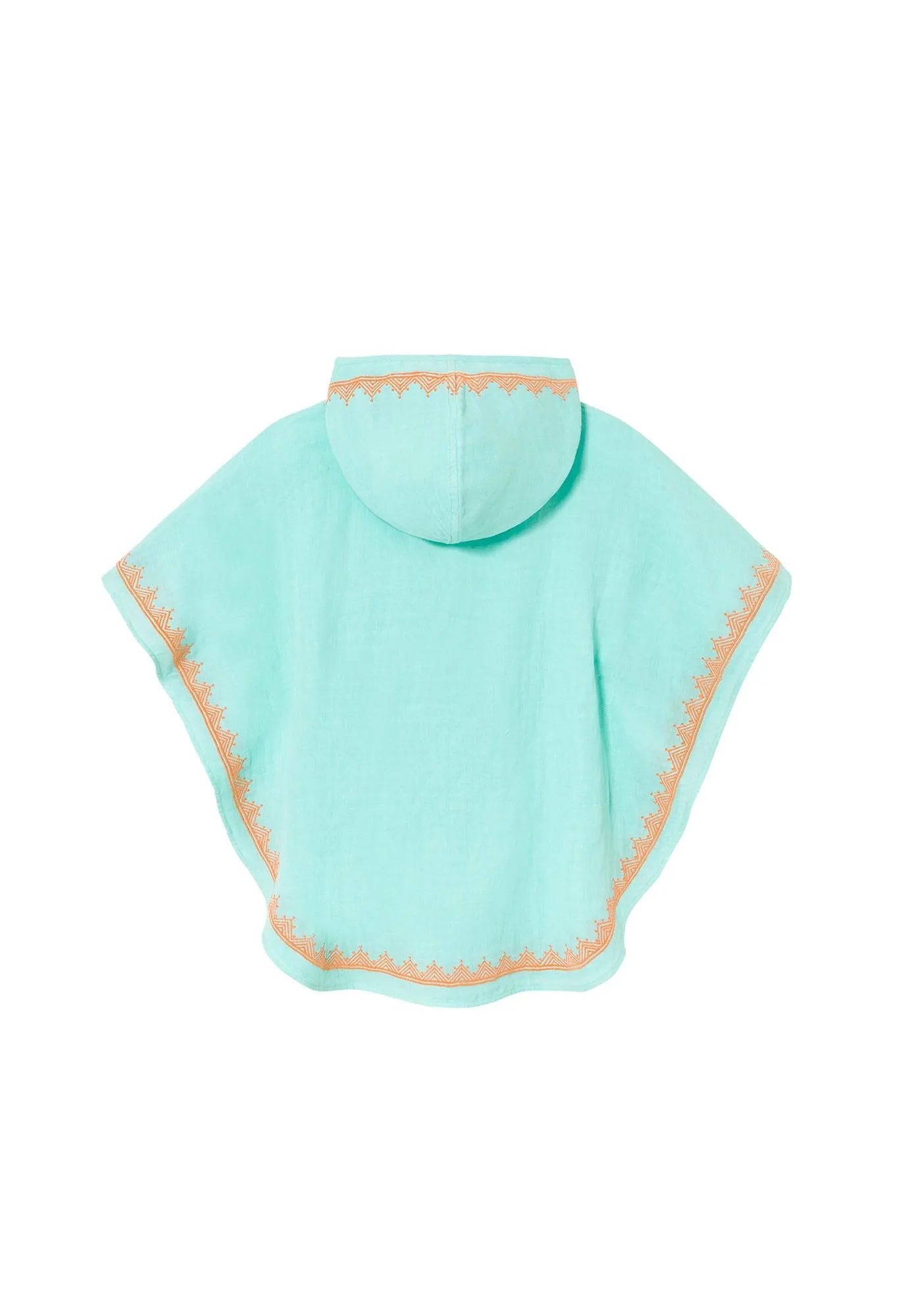 Caftan à capuche garçon, aqua | HOODIE - Lison Paris