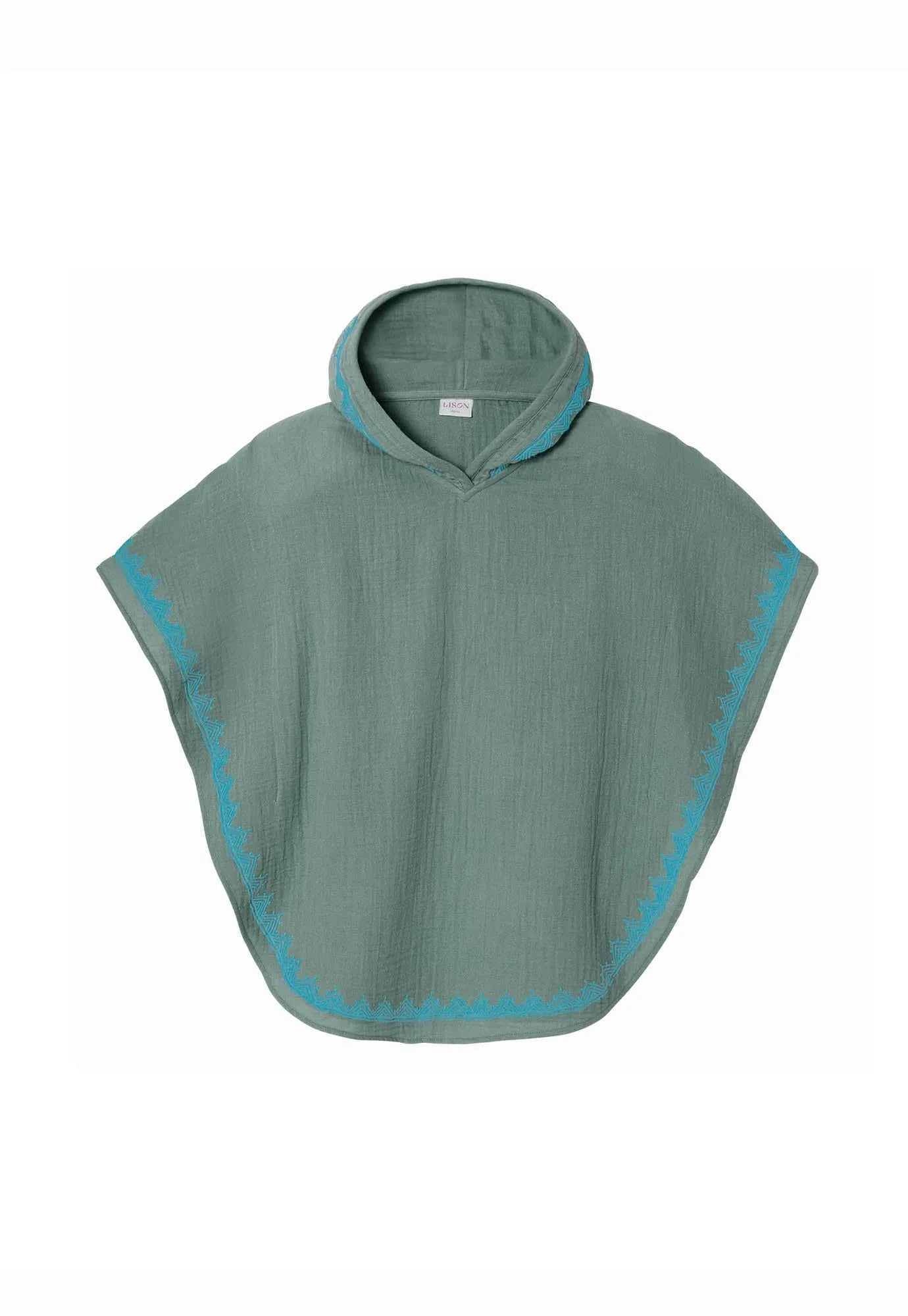 Caftan à capuche, sauge | HOODIE - Lison Paris