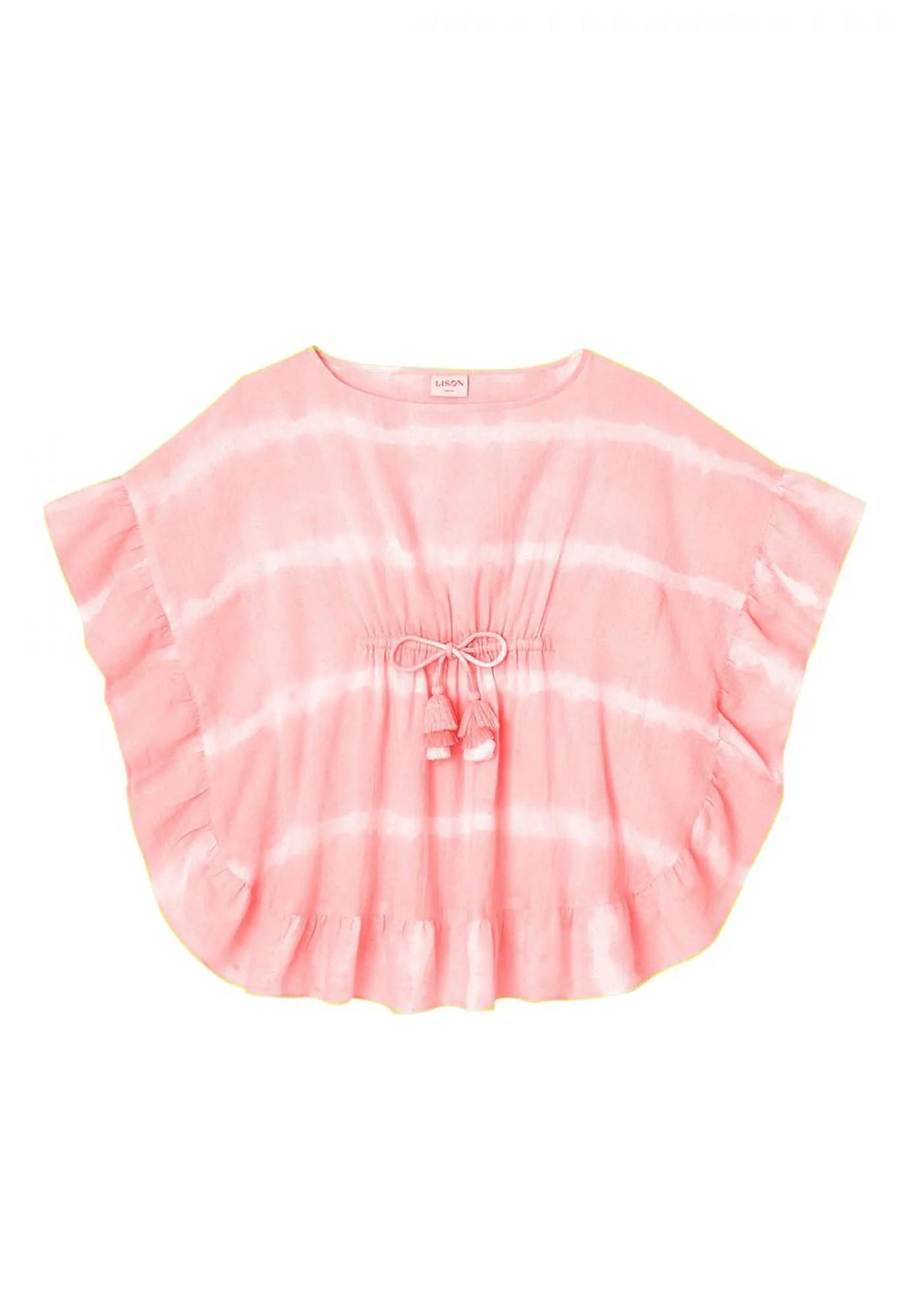 Caftan filles Tie Dye, rose | DIABOLO - Lison Paris